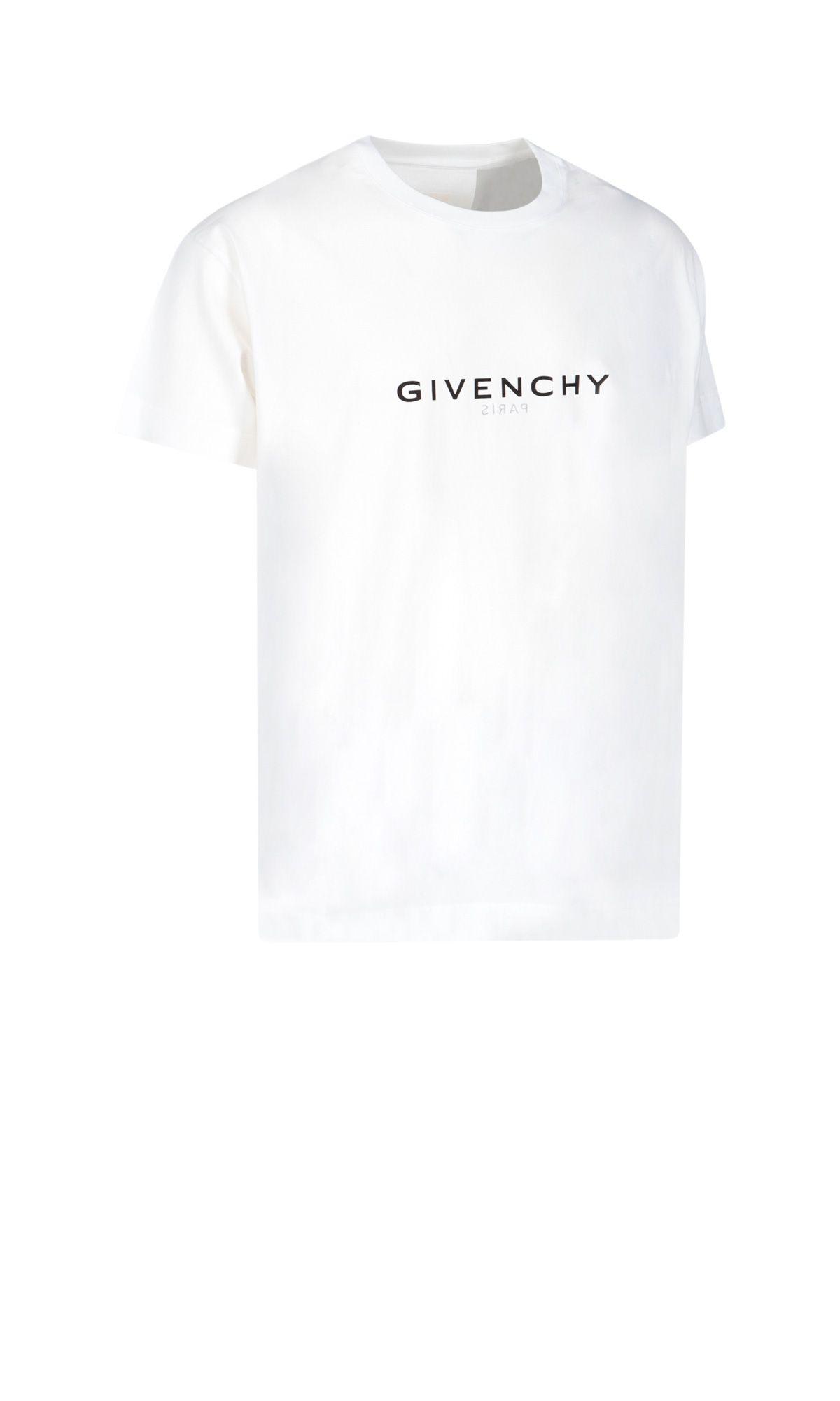 Shop Givenchy T-shirt Logo Reverse In White