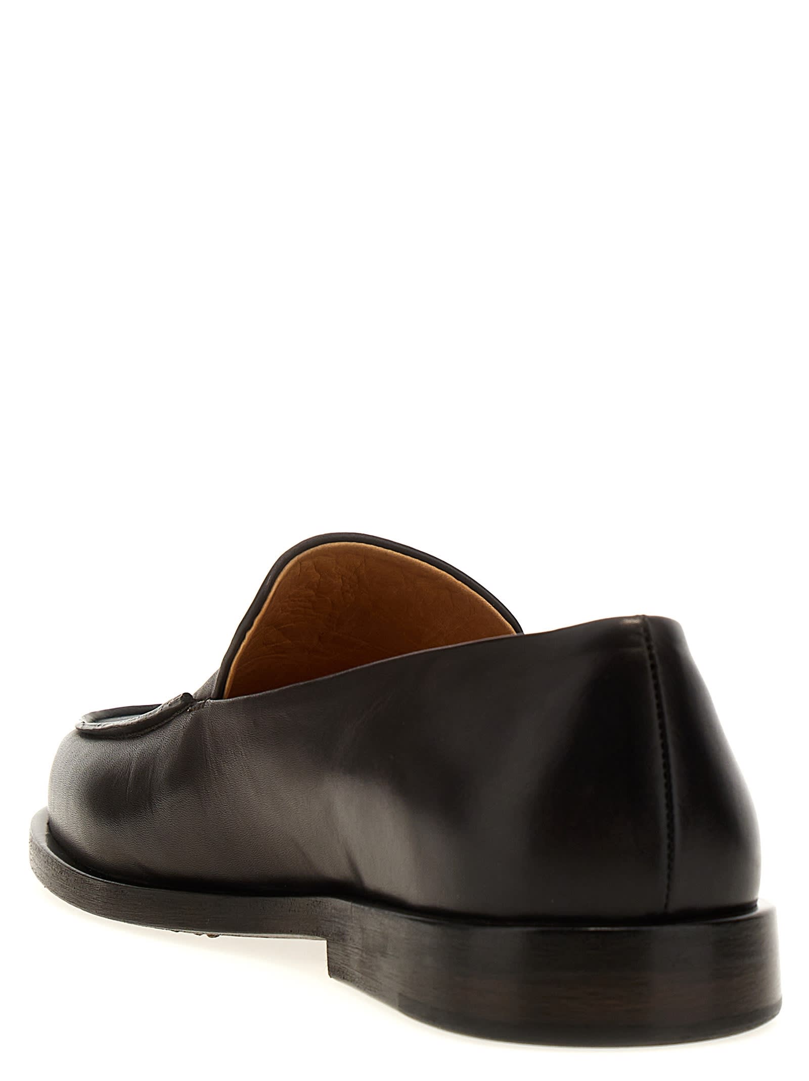 Shop Marsèll Mocasso Loafers In Dark Brown