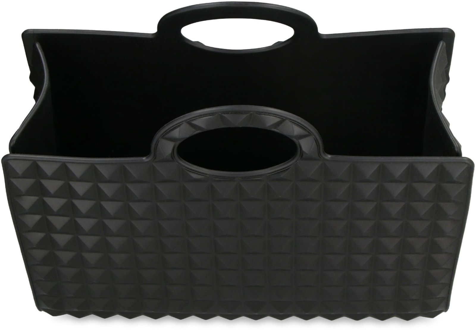 Shop Valentino Garavani - Shopping Bag Le Troisieme Rubber In Black