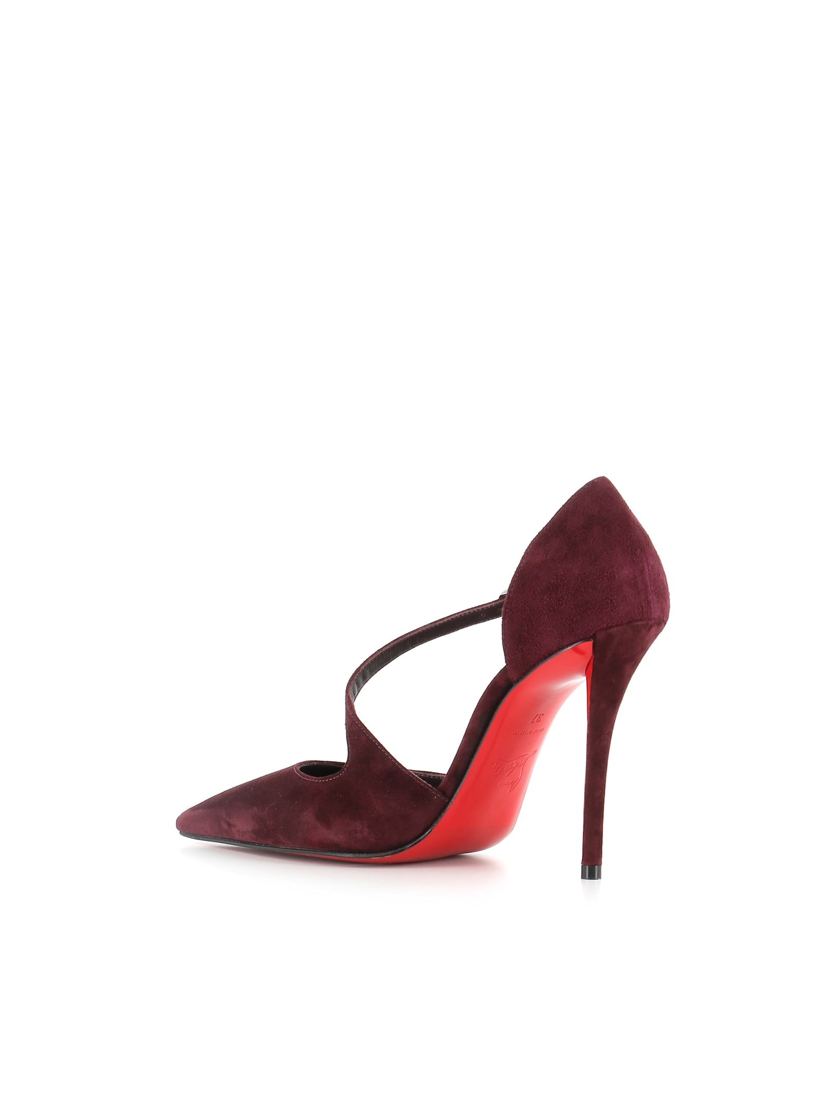 Christian Louboutin Miss Ziggyta 100 Suede Pumps In Red