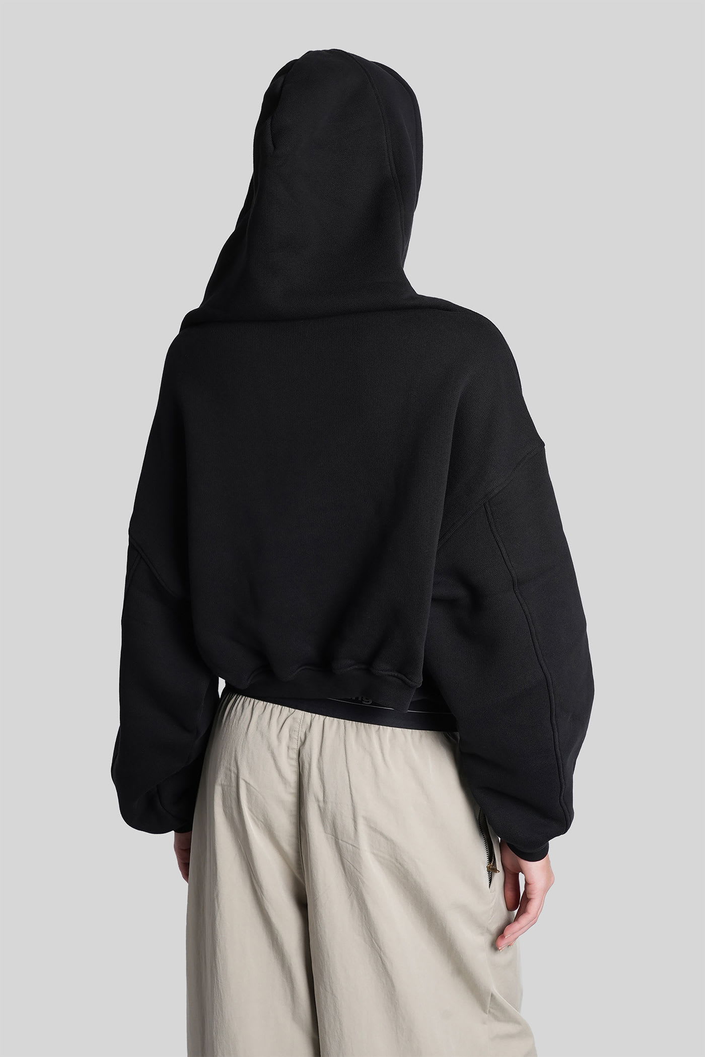 Alexander Wang Sweatshirt In Black Cotton In Black