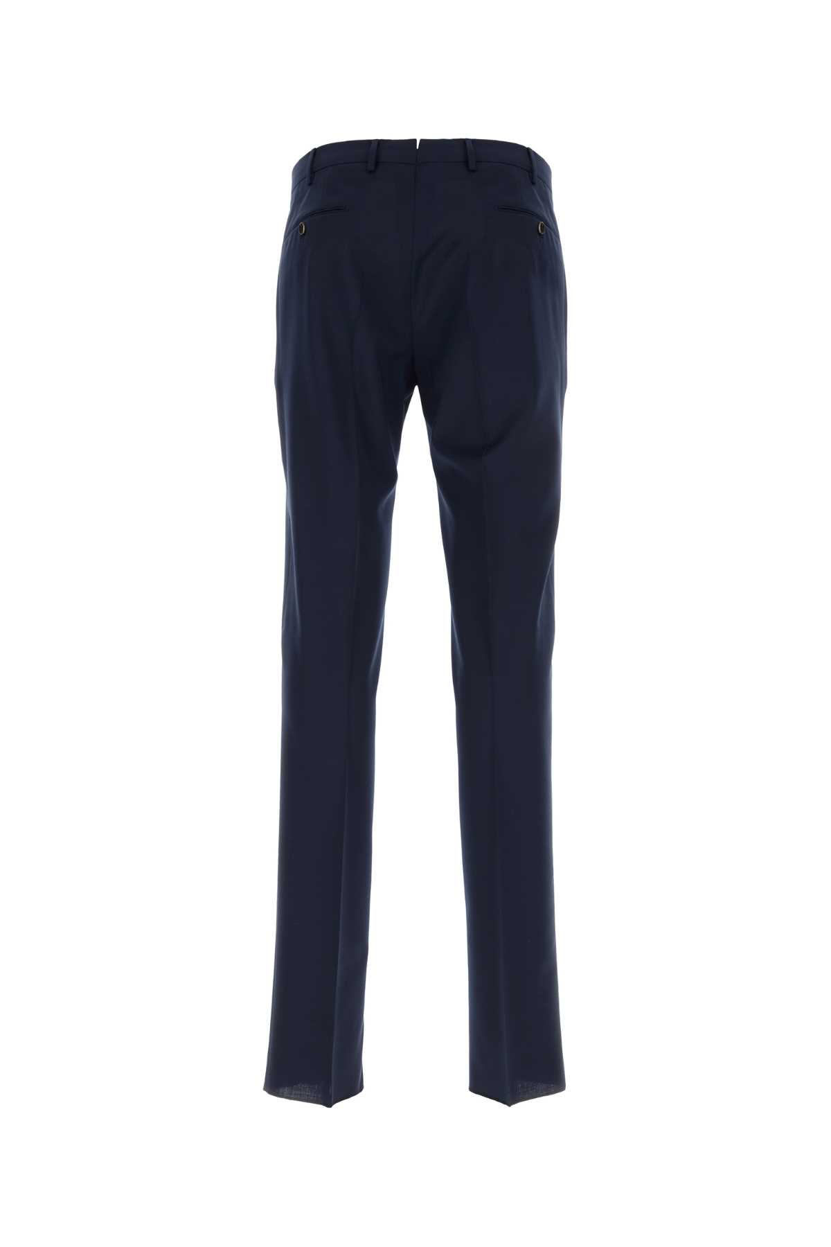 Pt01 Blue Stretch Cotton Chino Pant In Bluaperto