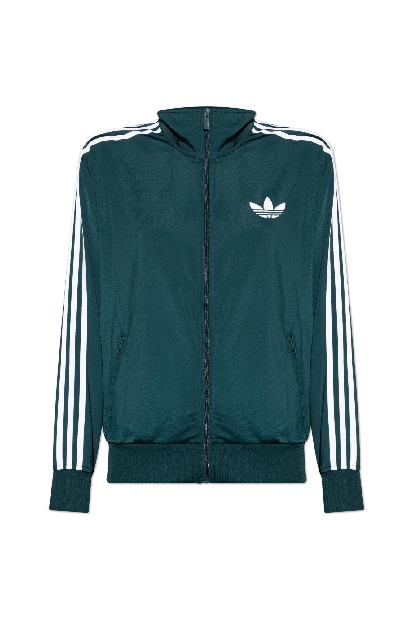 Adidas Originals Sweatshirt With A Stand-up Collar In Green