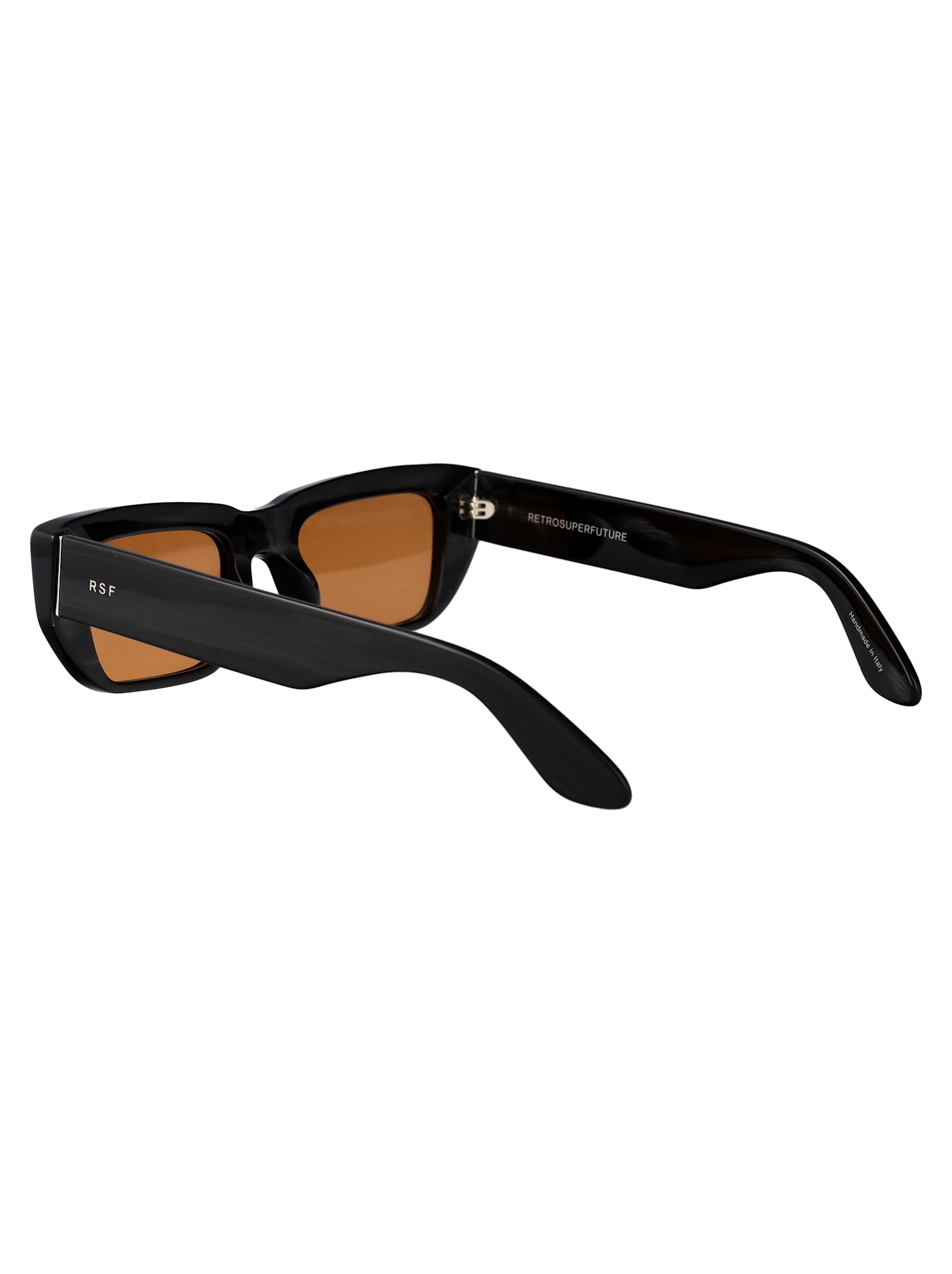 Retrosuperfuture Black Striped Acetate Sunglasses