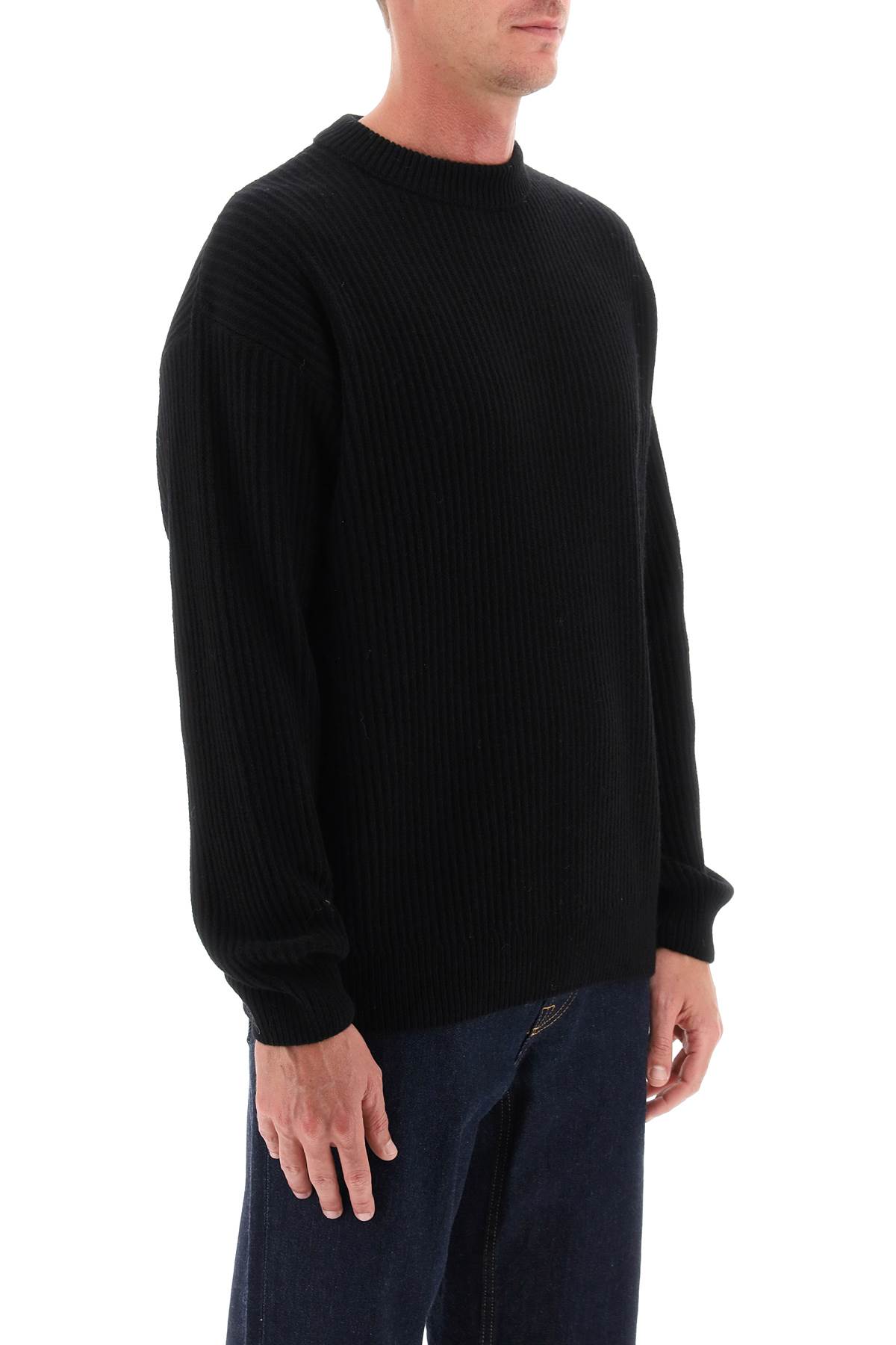 Shop Closed Recycled-wool Sweater In Black (black)