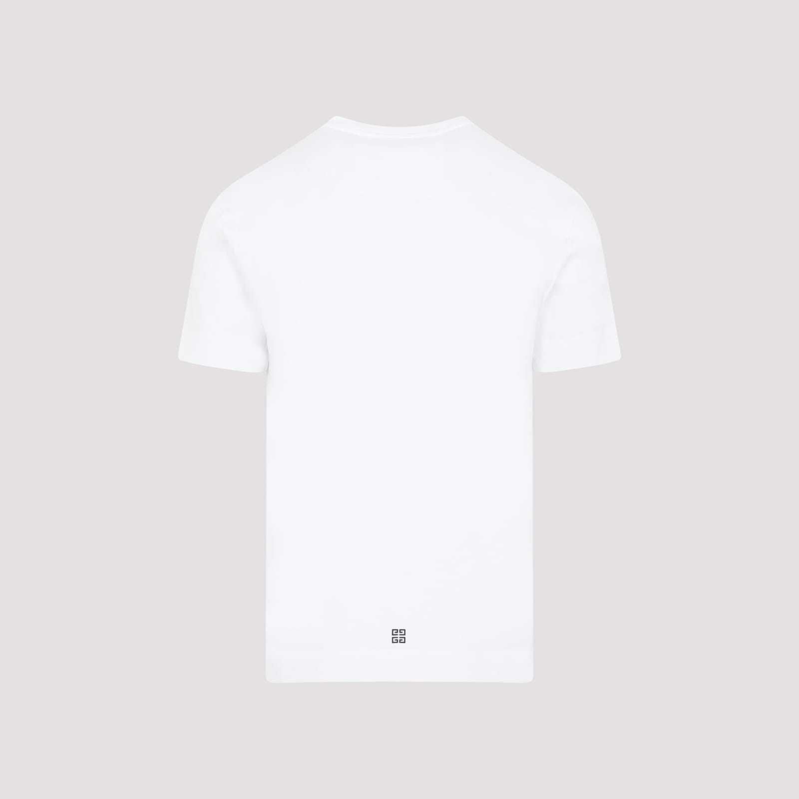 Shop Givenchy Cotton Logo T-shirt In White