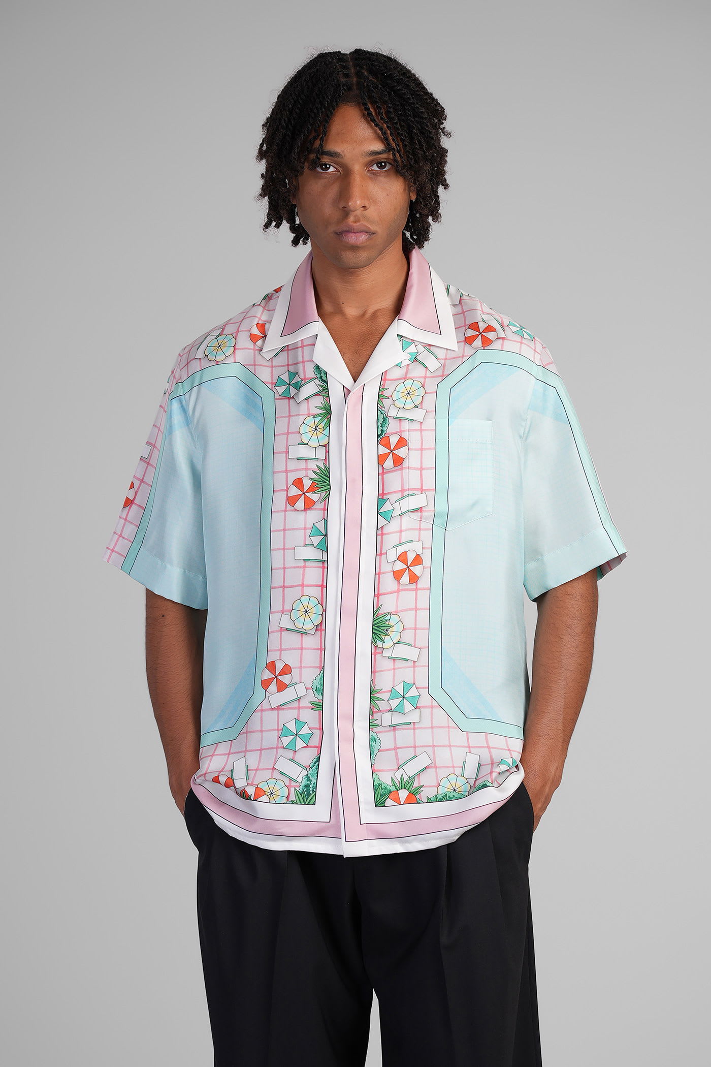 Shirt In Multicolor Silk