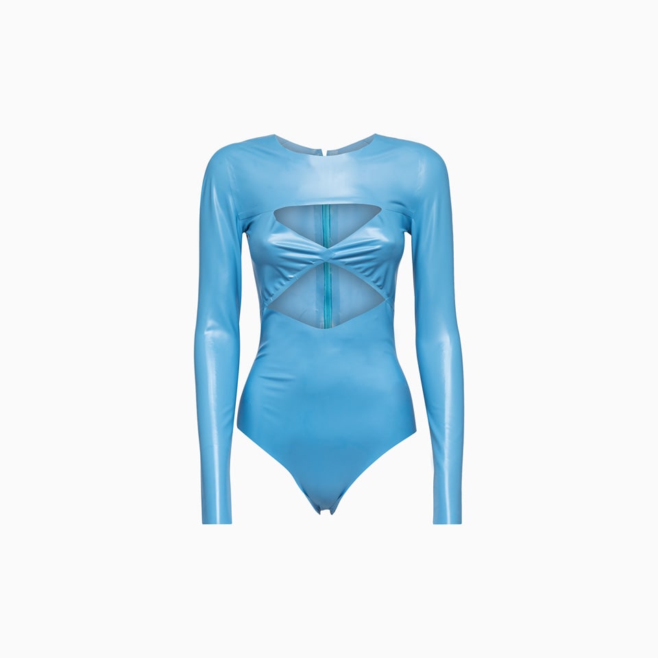 Alessandro Vigilante Bodysuit Bo501-nr In Blue