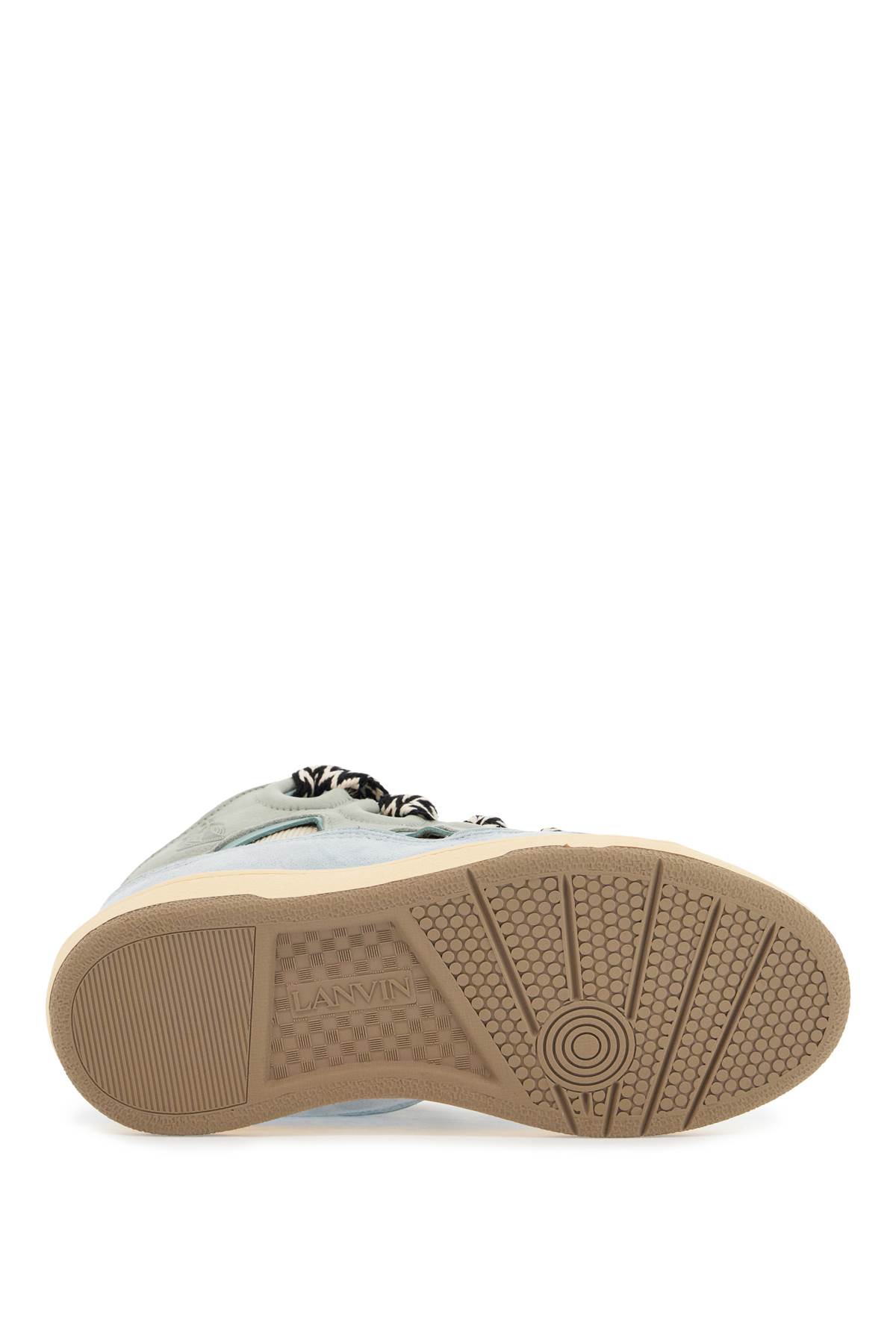 Shop Lanvin Curb Sneakers In Pale Blue (light Blue)