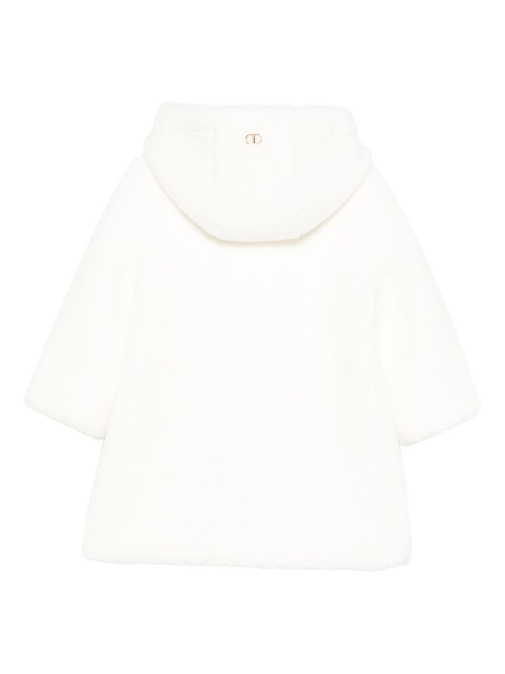 Twinset Kids Padded Down Jacket In White