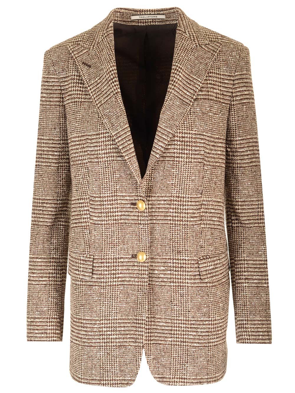 Shop Tagliatore Bertha Corduroy Blazer In Brown