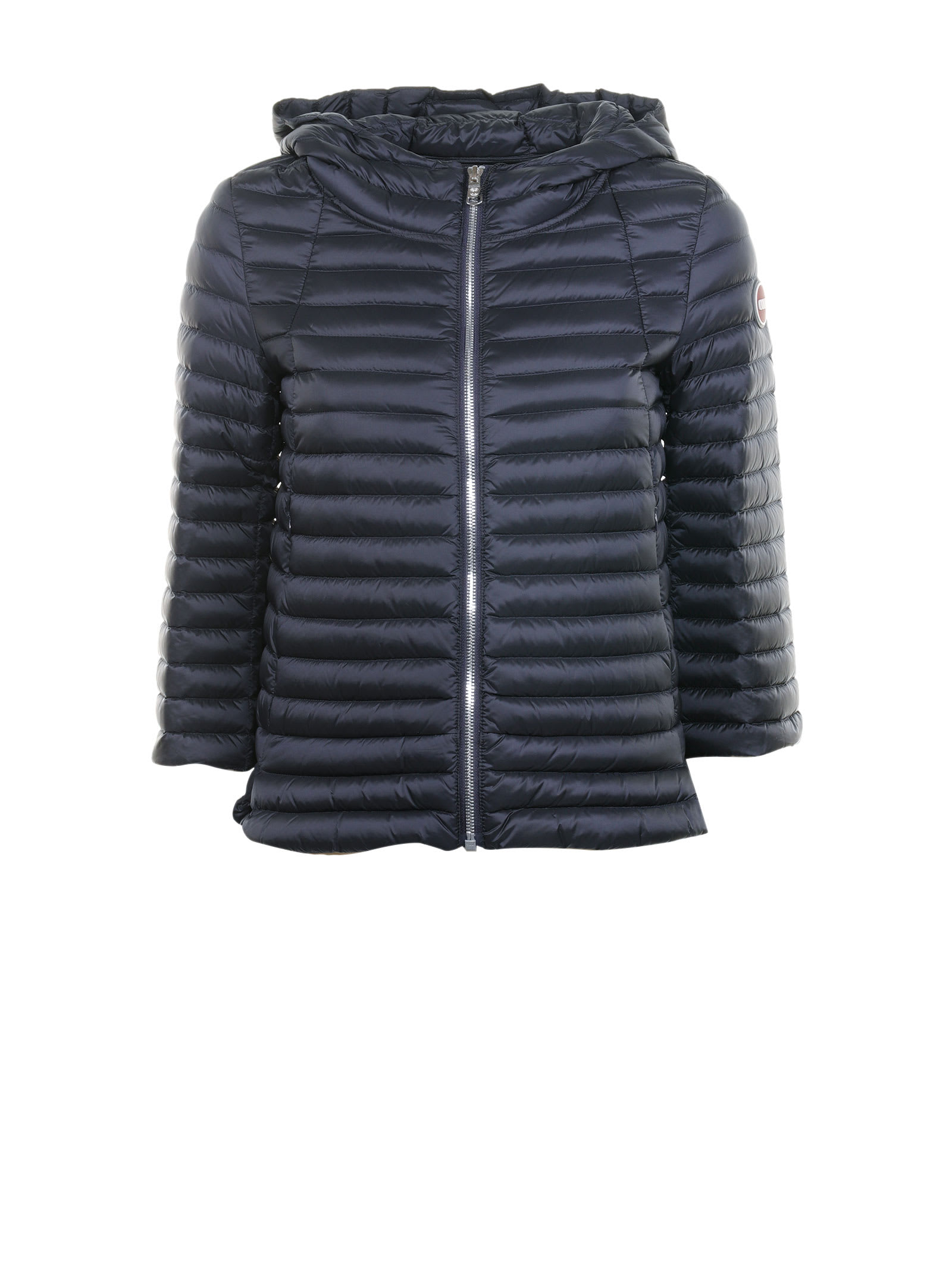 Colmar Blue Down Jacket With 3/4 Sleeves