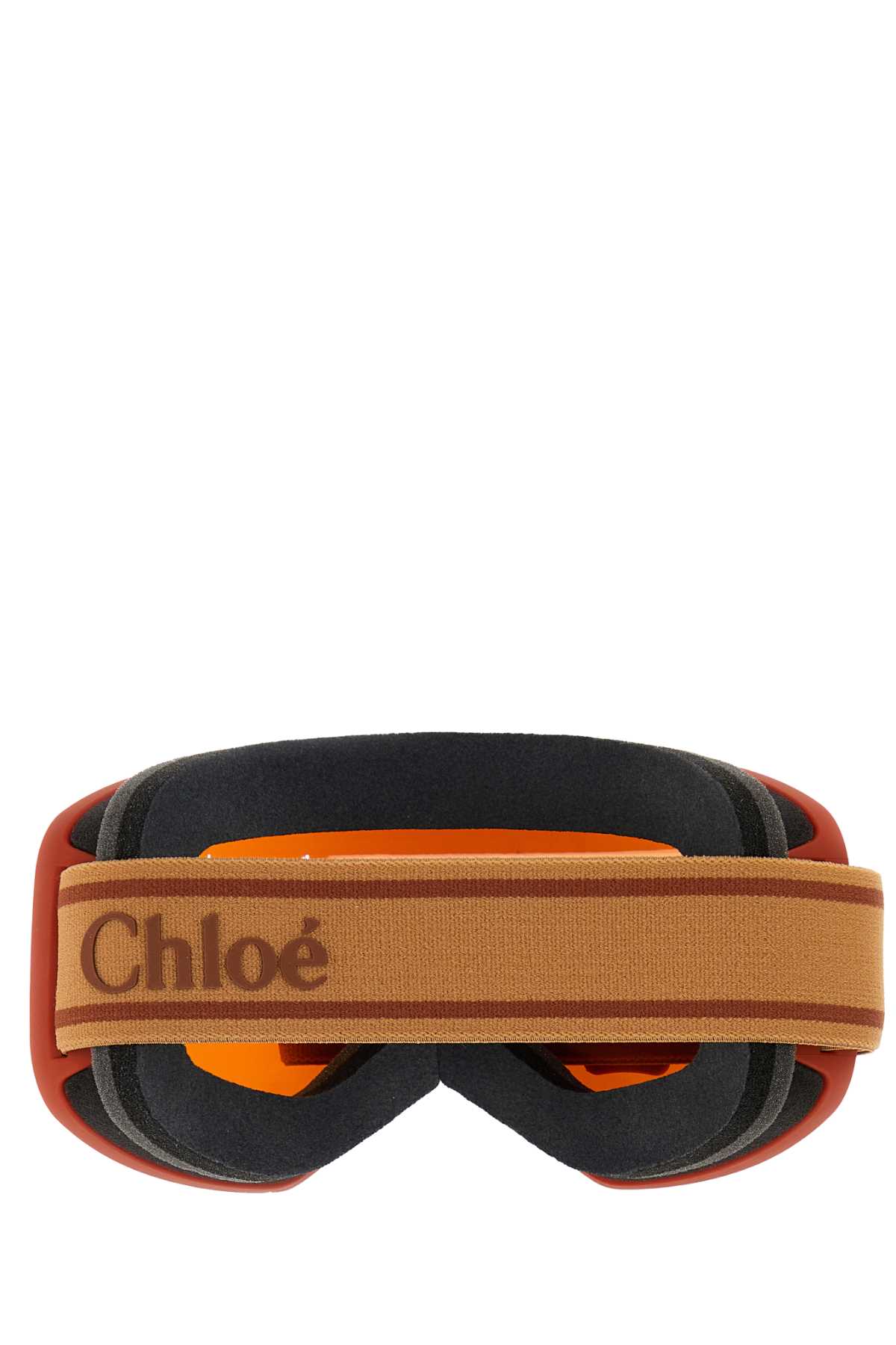 Shop Chloé Red Acetate Snow Mask In Multi