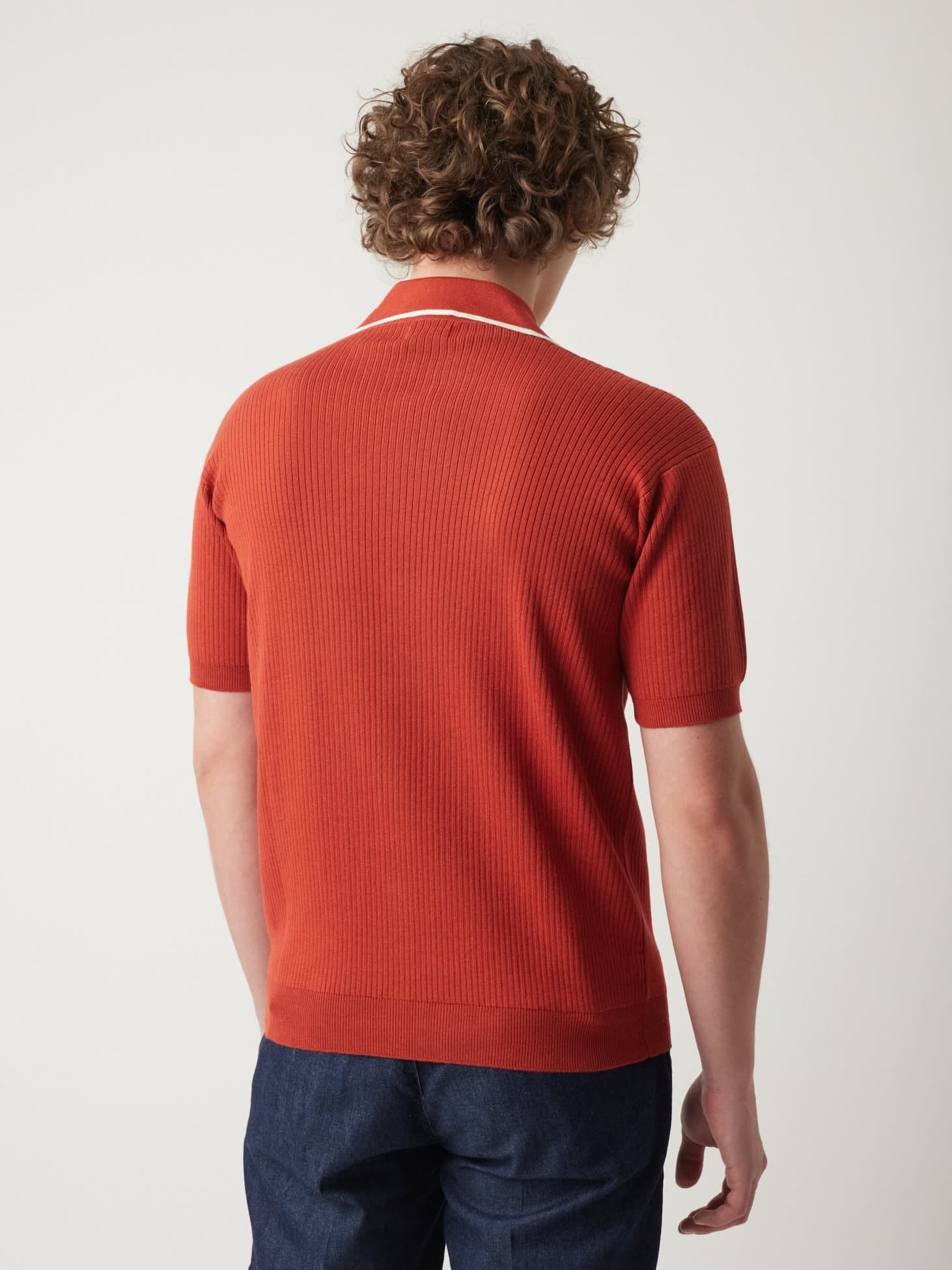 Doppiaa Aagar Cotton Terry Red Shirt With Short Sleeves