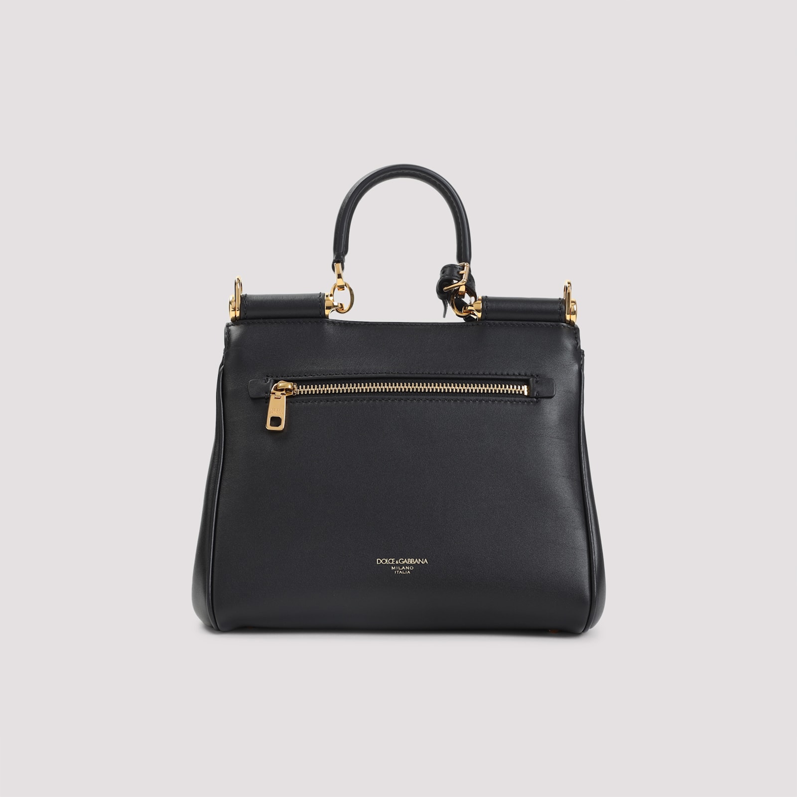 Dolce & Gabbana Sicily Soft Handbag In Black