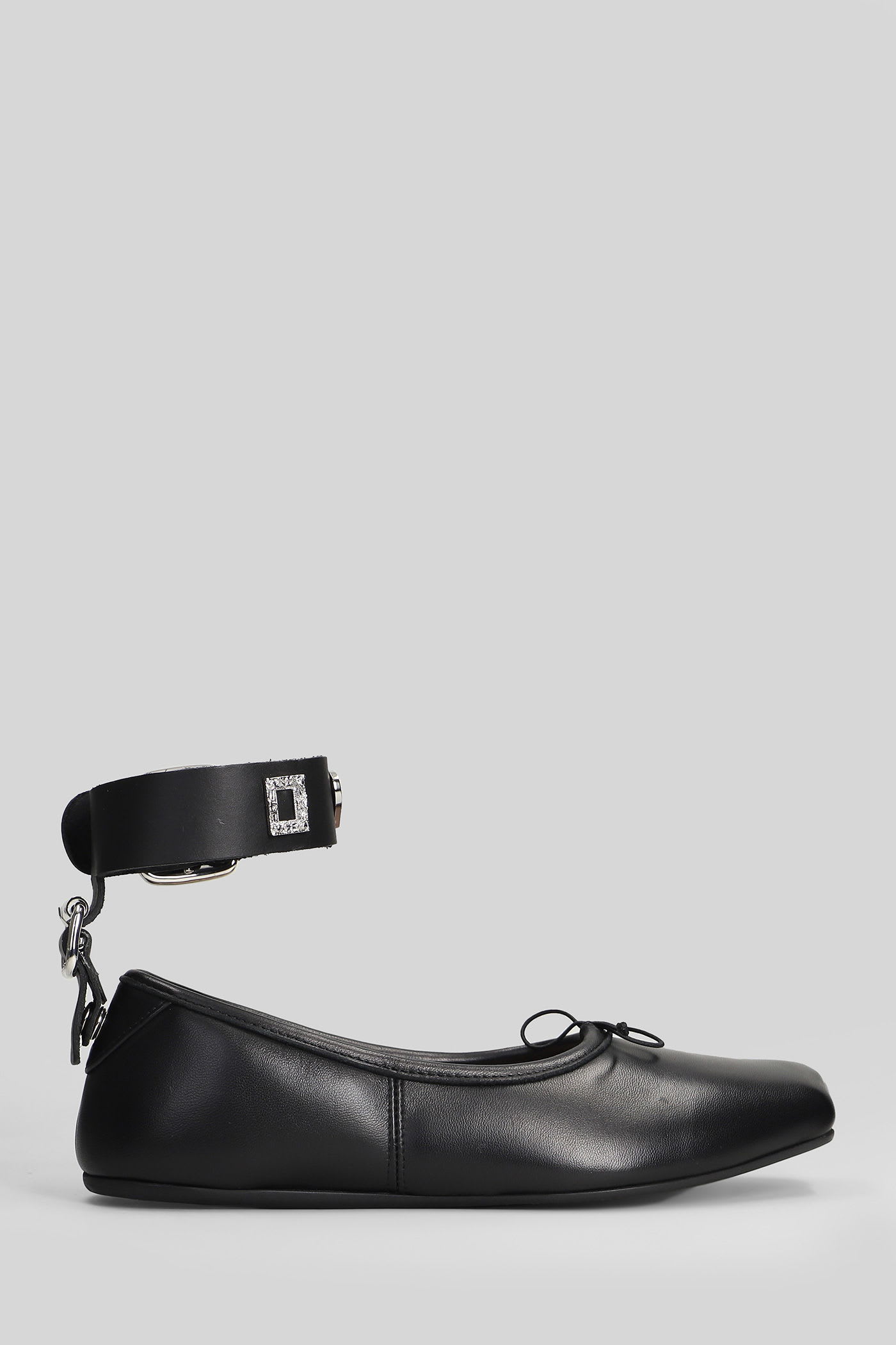 Vivienne Westwood Bardot Ballet Flats In Black Leather