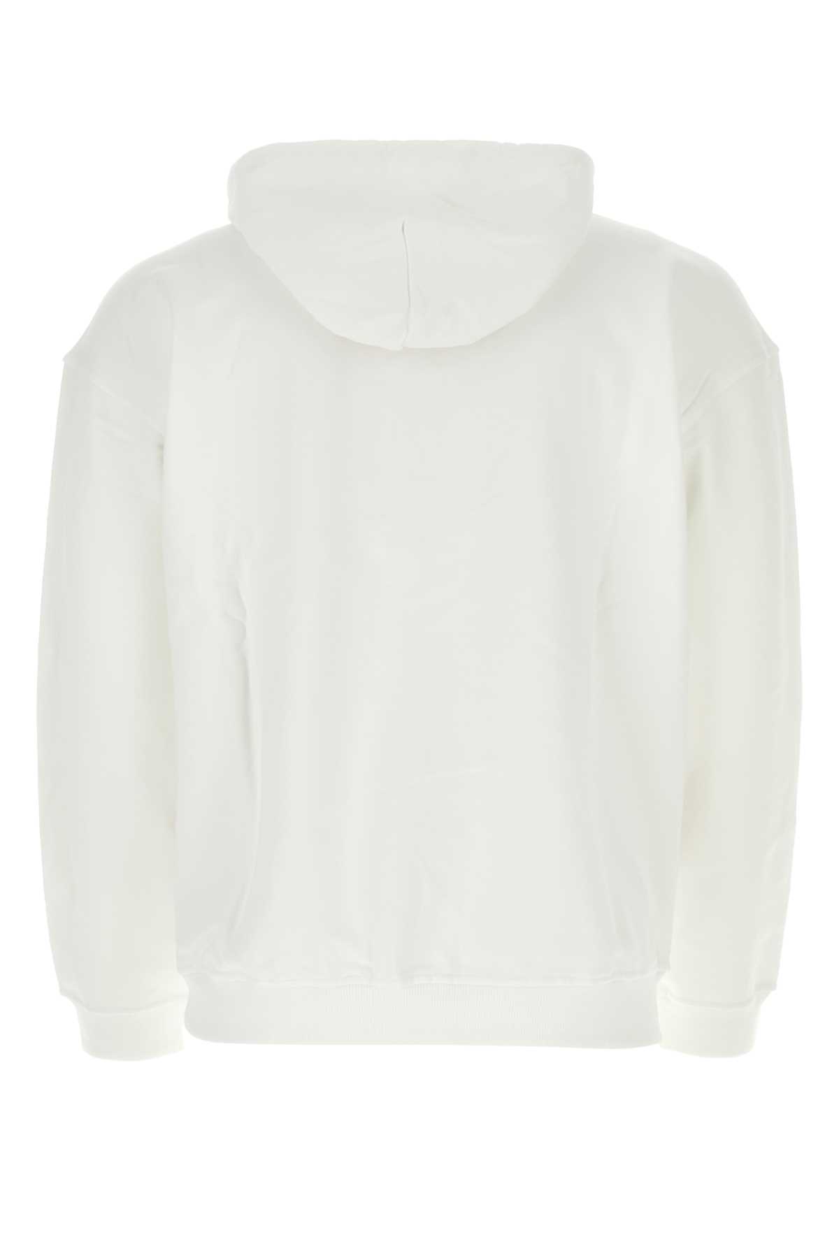 Diesel White Cotton Sweatshirt In 100