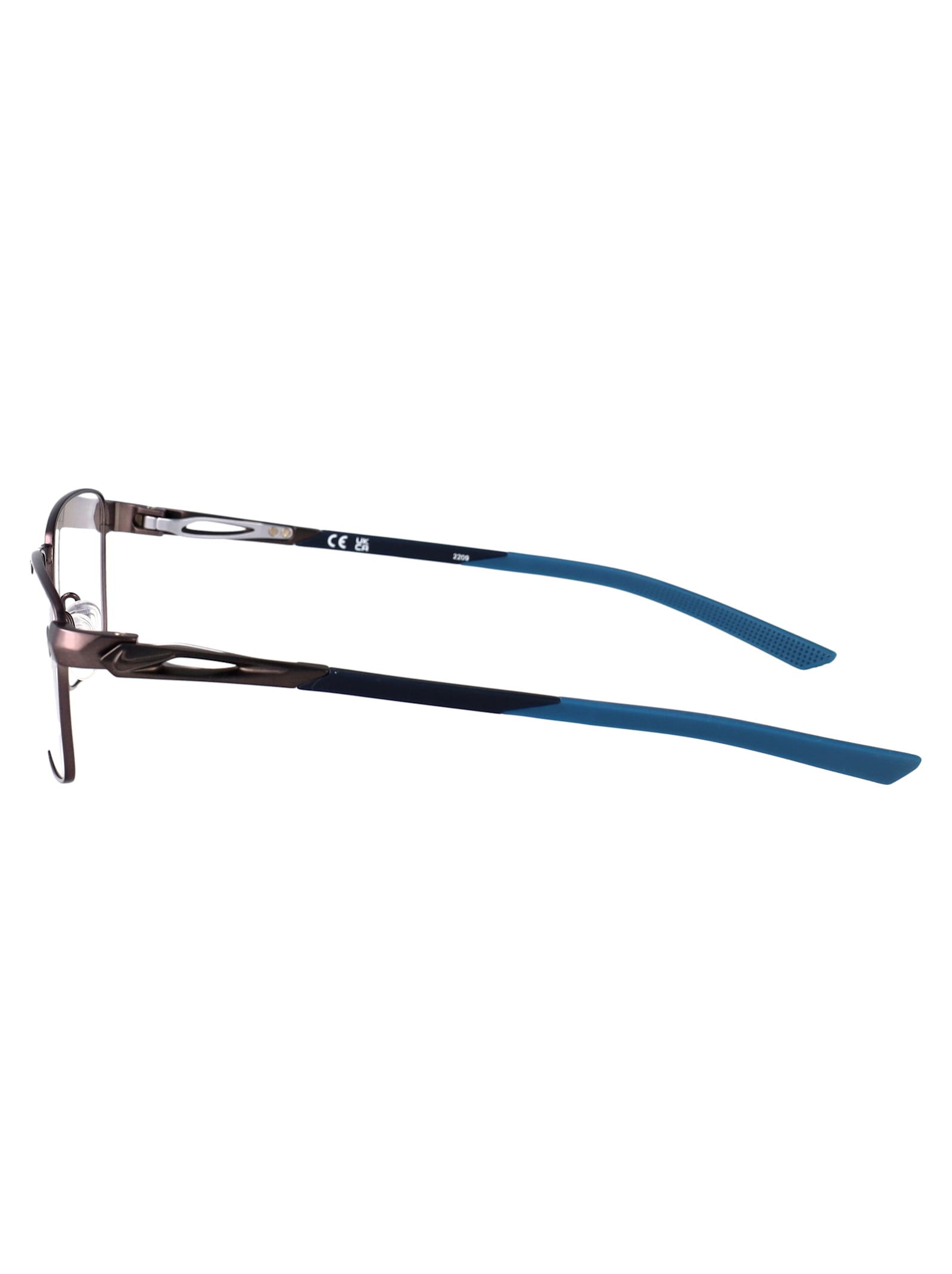Nike Satin Gunmetal Metal Glasses In Gray