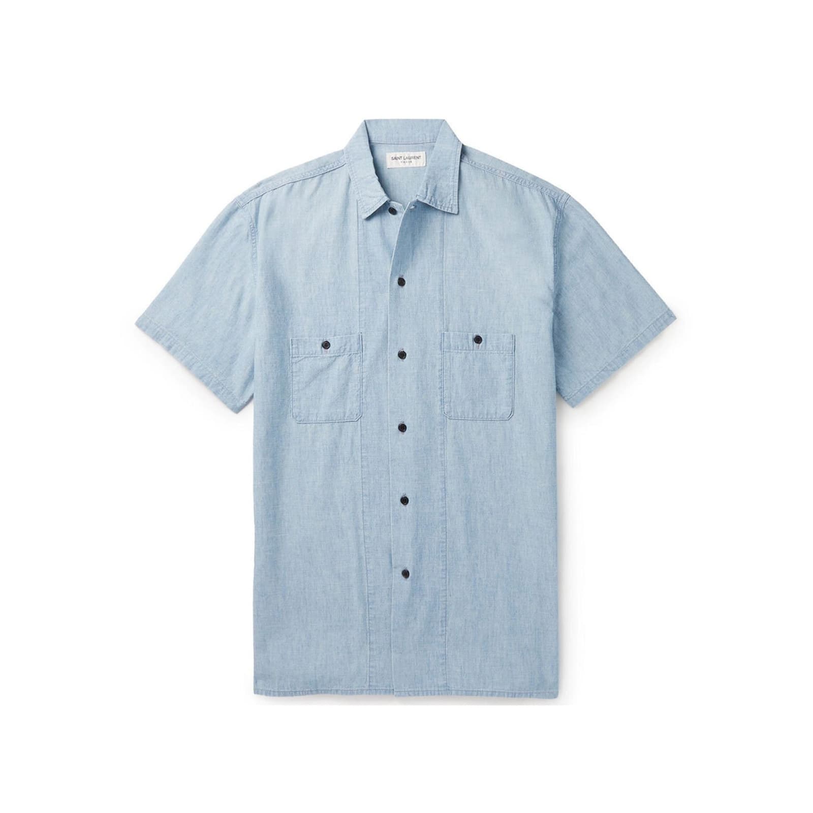 Shop Saint Laurent Denim Shirt In Blue