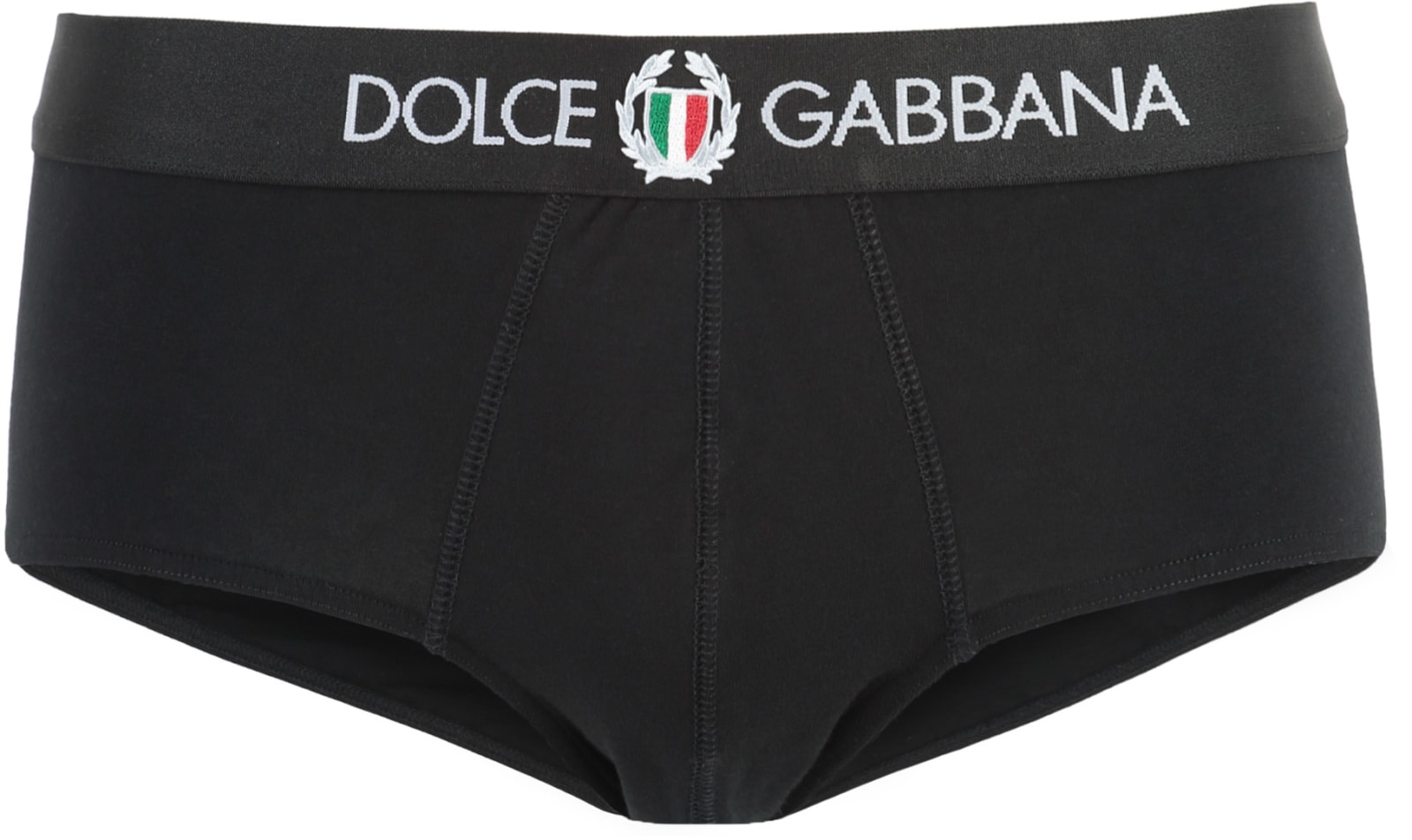 Shop Dolce & Gabbana Brando Cotton Briefs In Black