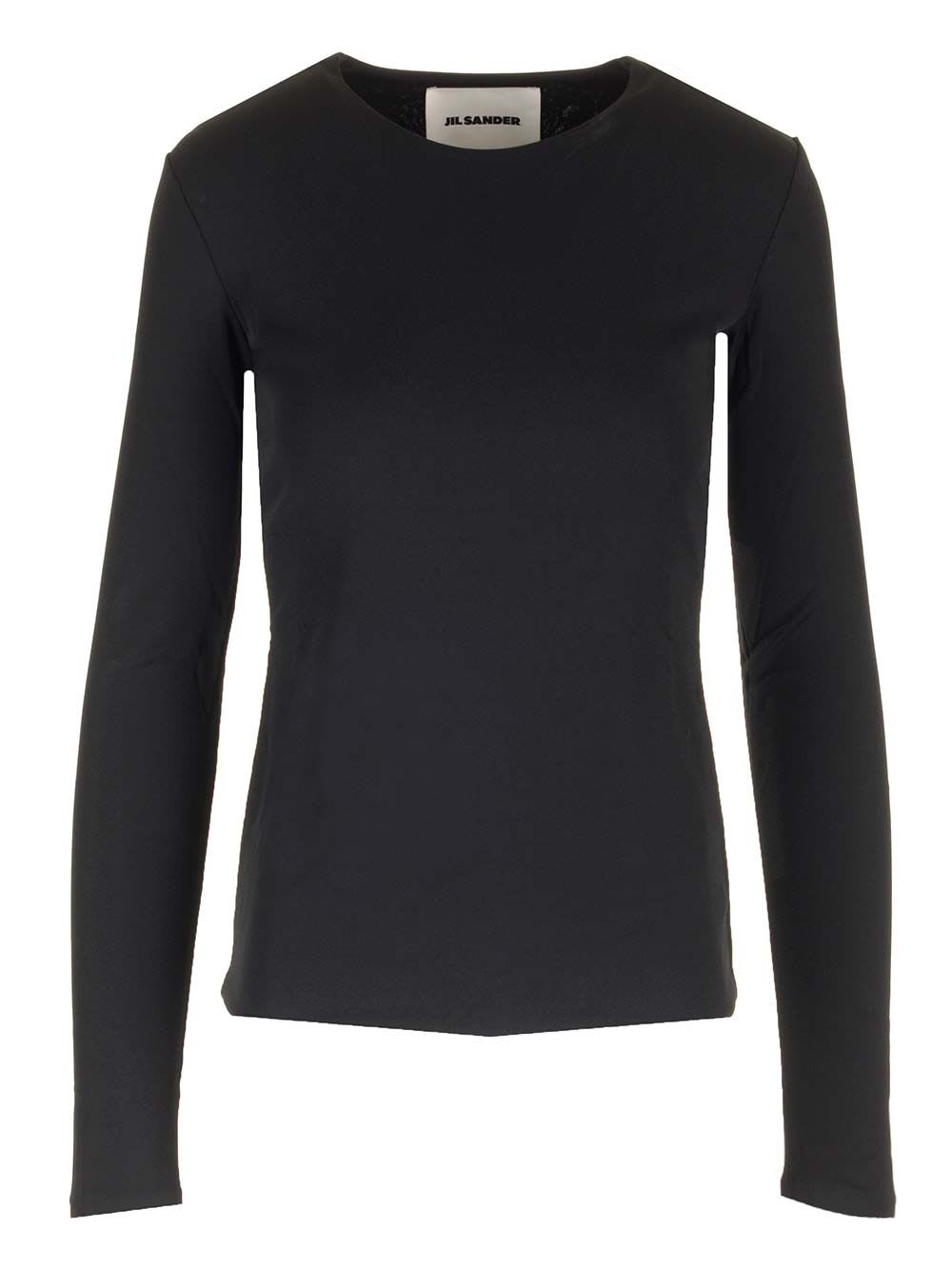 Shop Jil Sander Jersey Sweater In Black