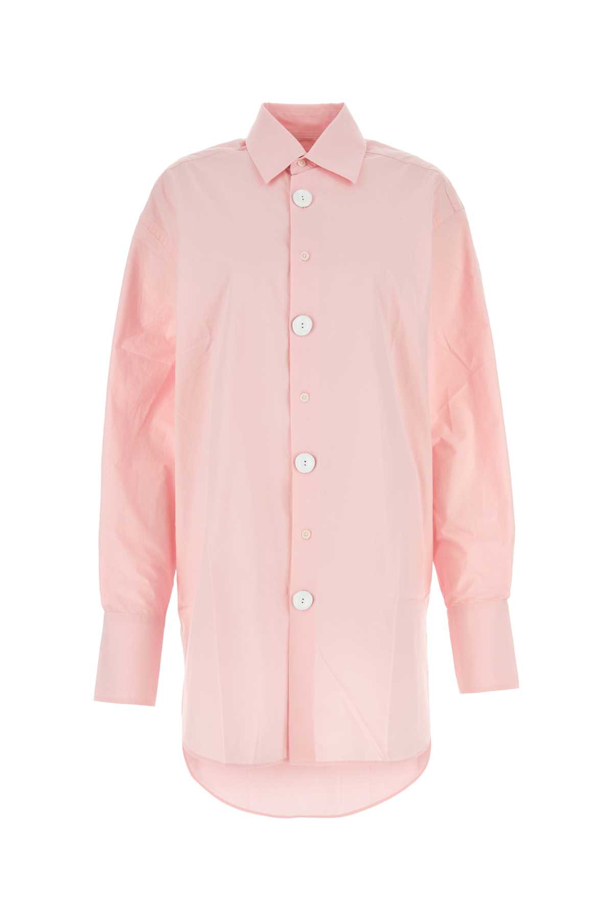 J.W. Anderson Pink Poplin Oversize Shirt