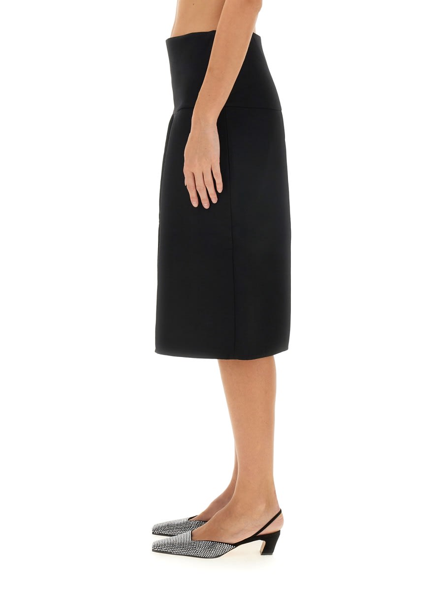 Shop Khaite Kidd Skirt In Black