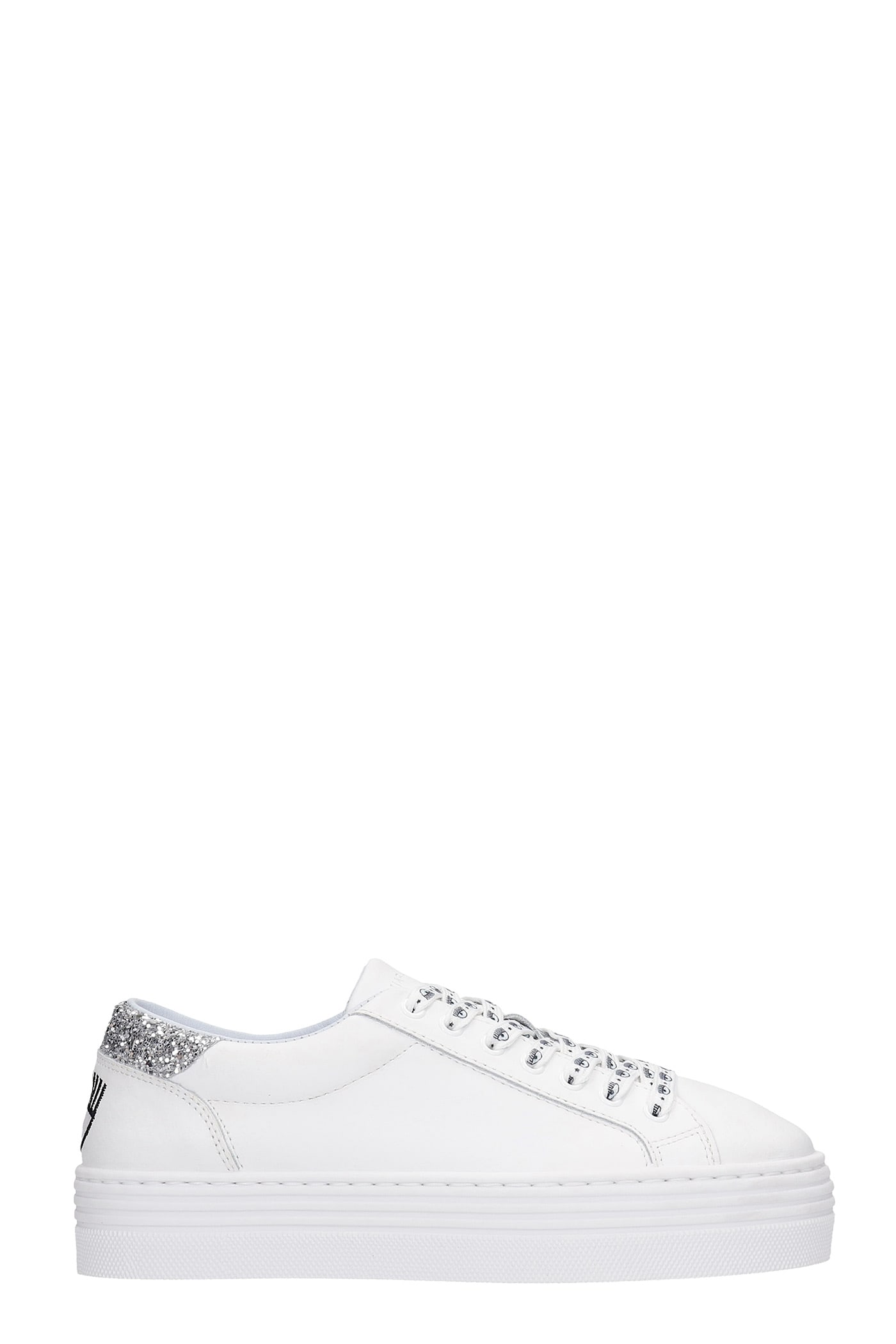 Chiara Ferragni Sneakers In White Leather