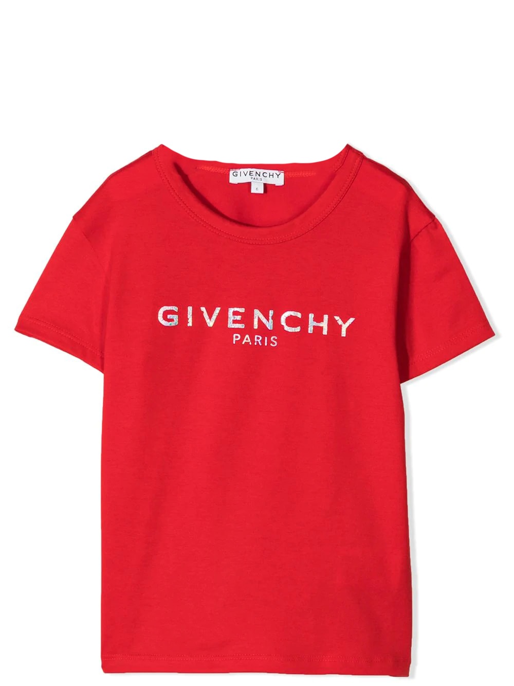 Givenchy Distressed Logo Print T-shirt In Rossa