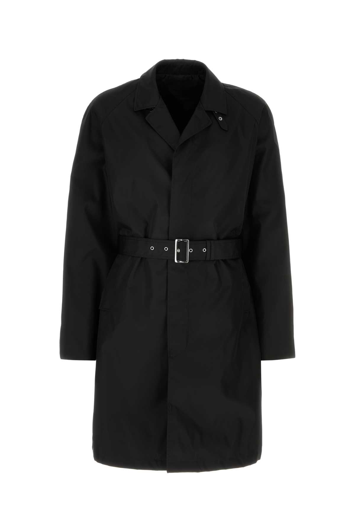 Black Re-nylon Trench Coat