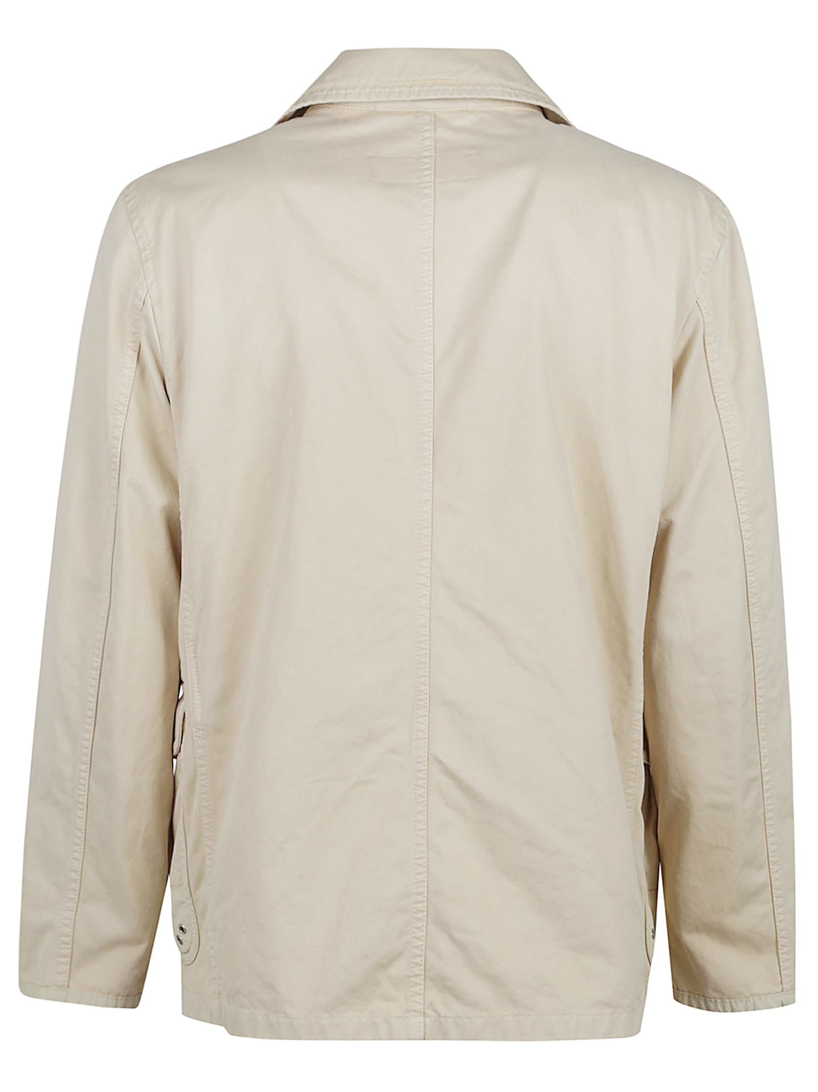 Fay Classic Button-up Cotton Coat With Distinctive Collar In Neutral