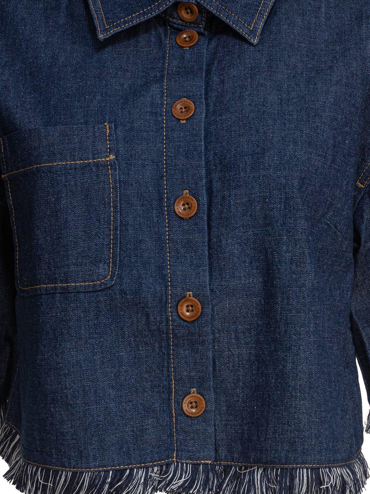 Zimmermann Rhiannon Denim Shirt In Atlantic In Blue
