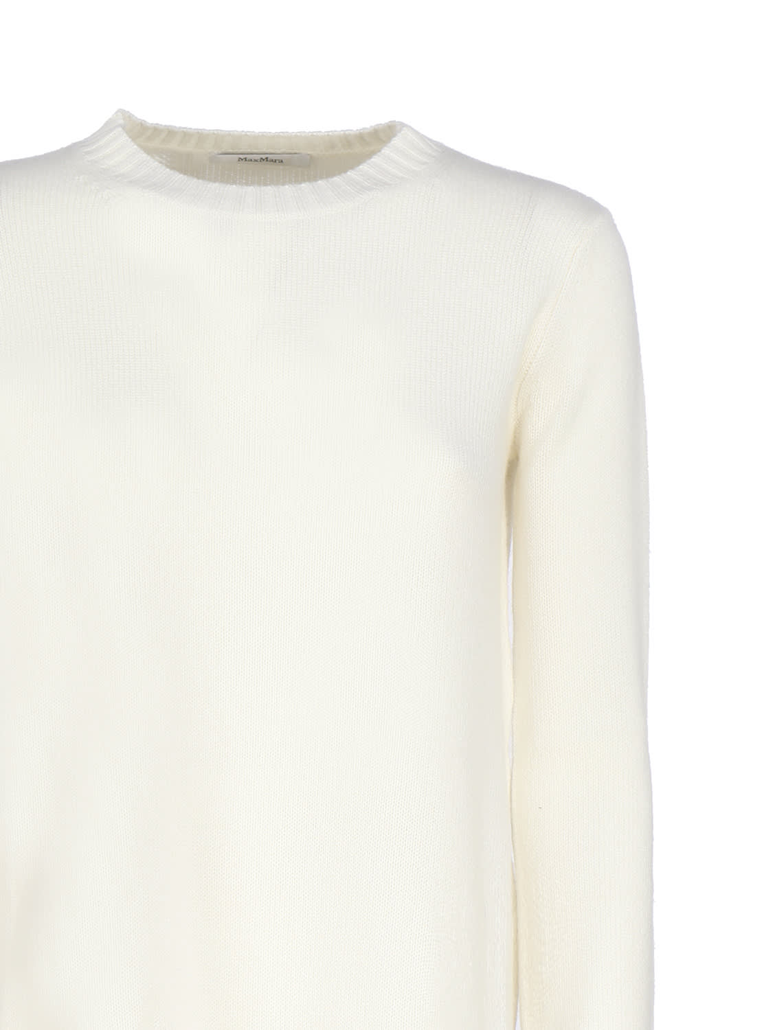Shop Max Mara Selina Cashmere Sweater In White