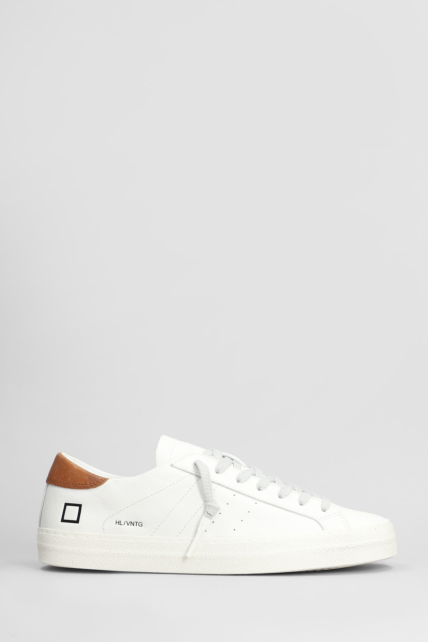 D. A.T. E. Hill Low Sneakers In White Suede And Leather