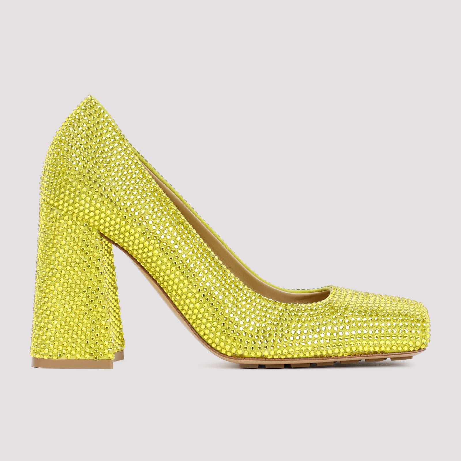 Shop Bottega Veneta Tower Pumps In Kiwi