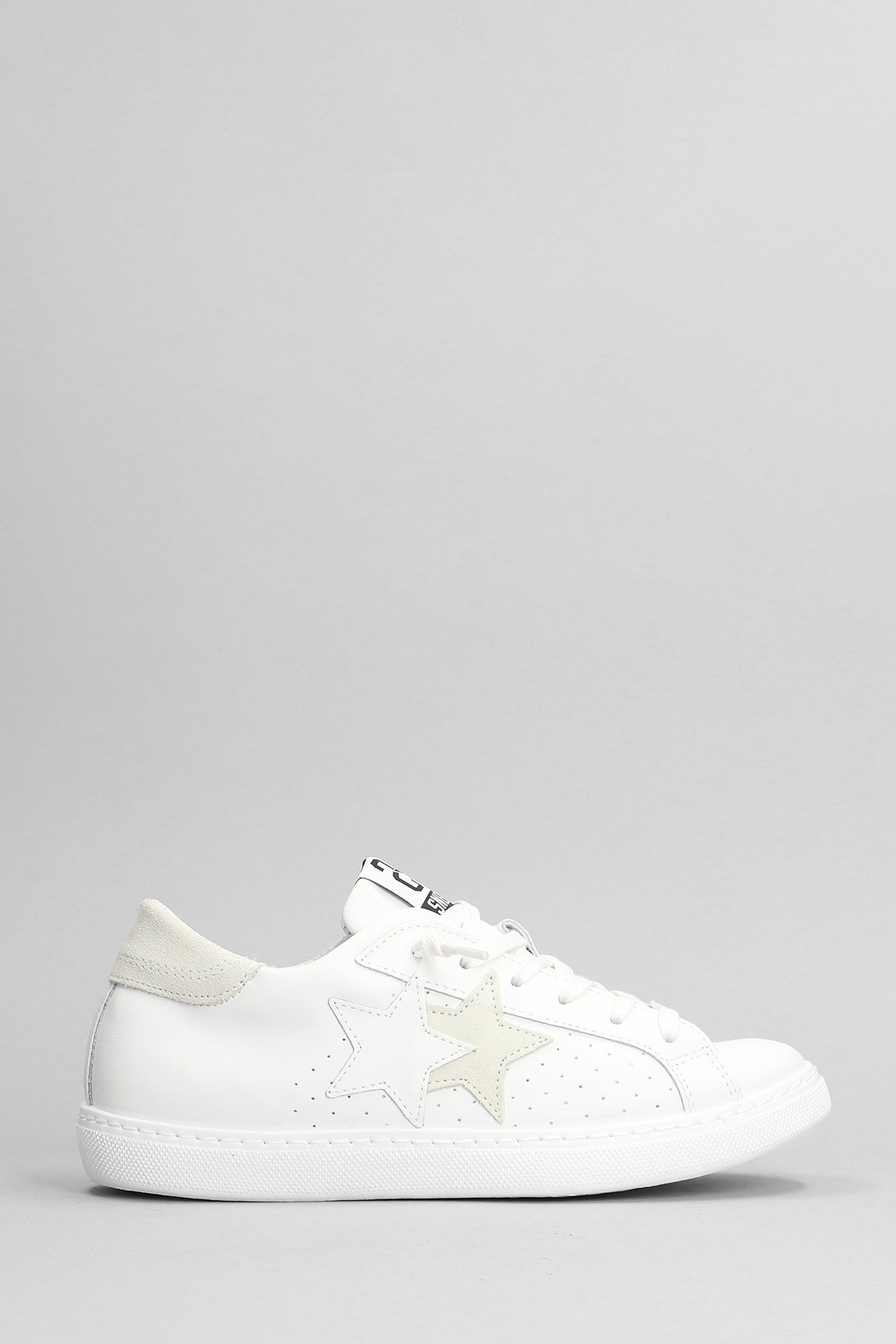 One Star Sneakers In White Suede And Leather