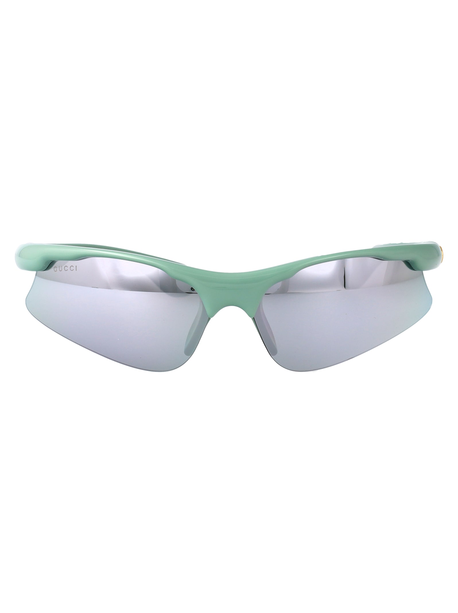 Gucci Gg1774s Sunglasses In Green-green-silver
