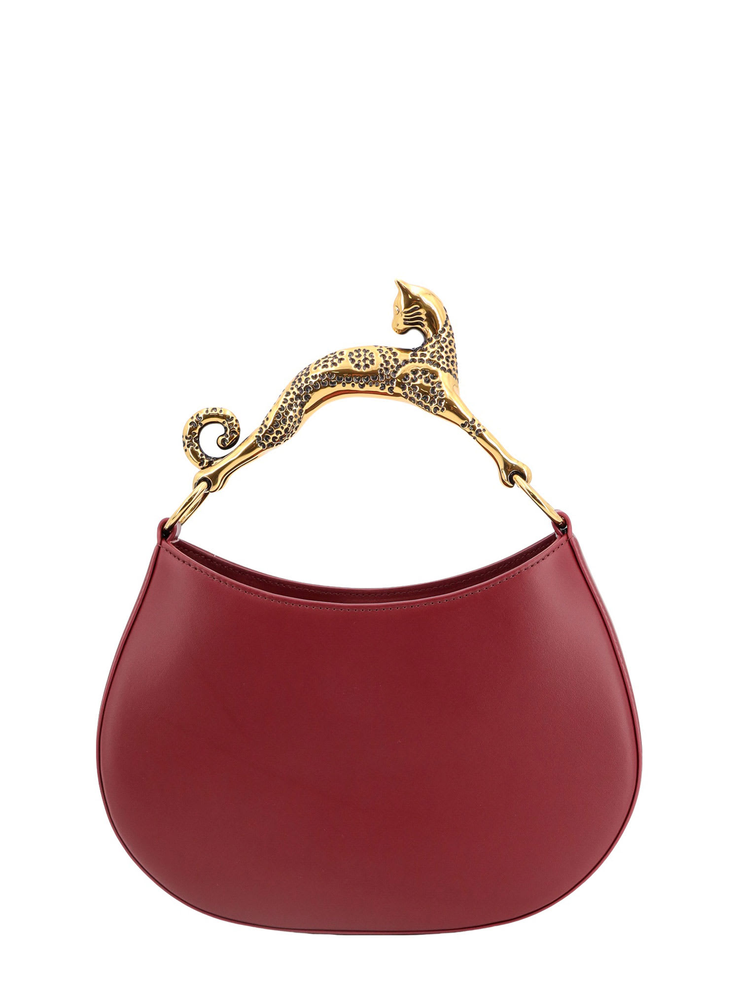 Shop Lanvin Hobo Gatto Handbag In Red