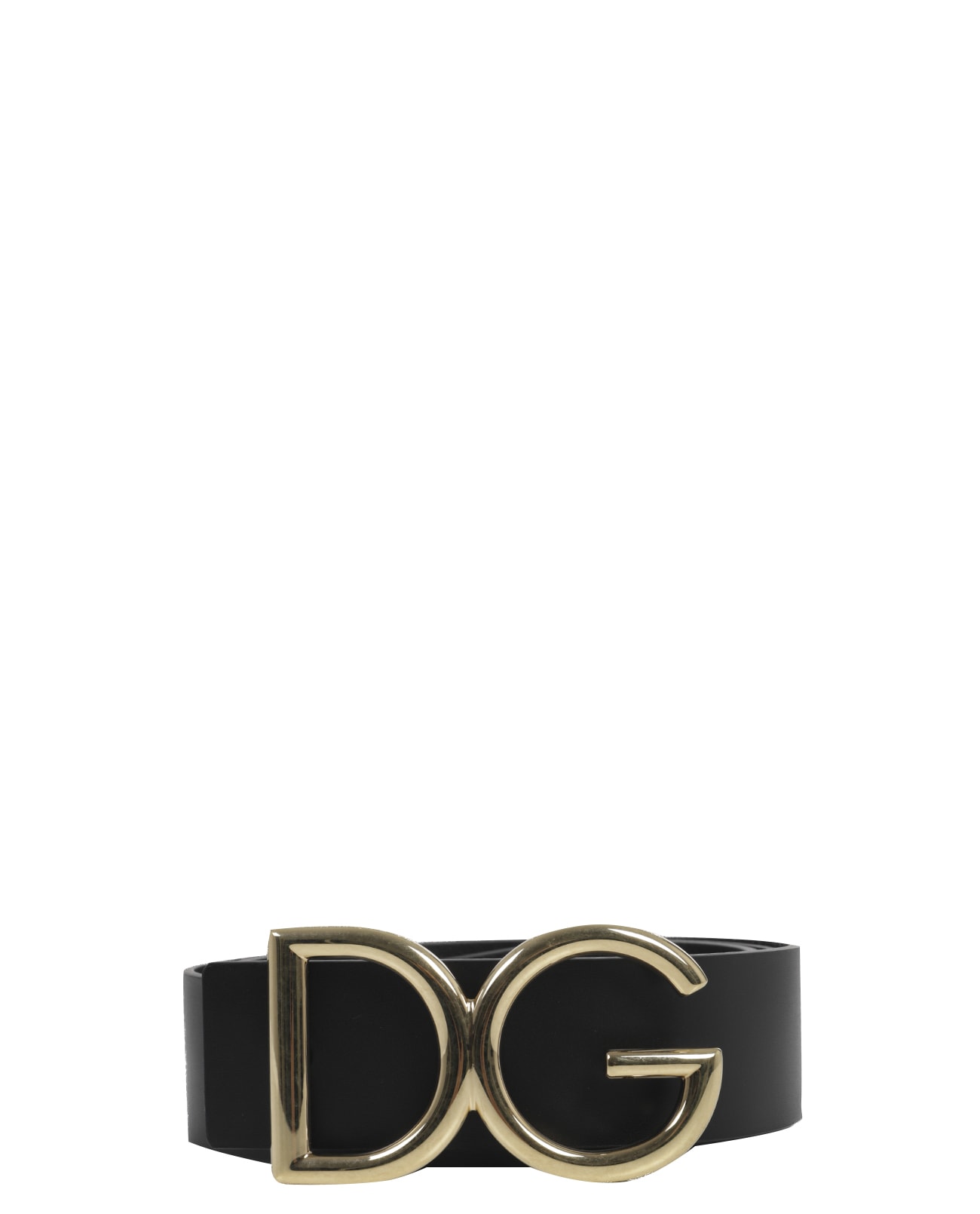 Dolce & Gabbana Black Logo Belt G