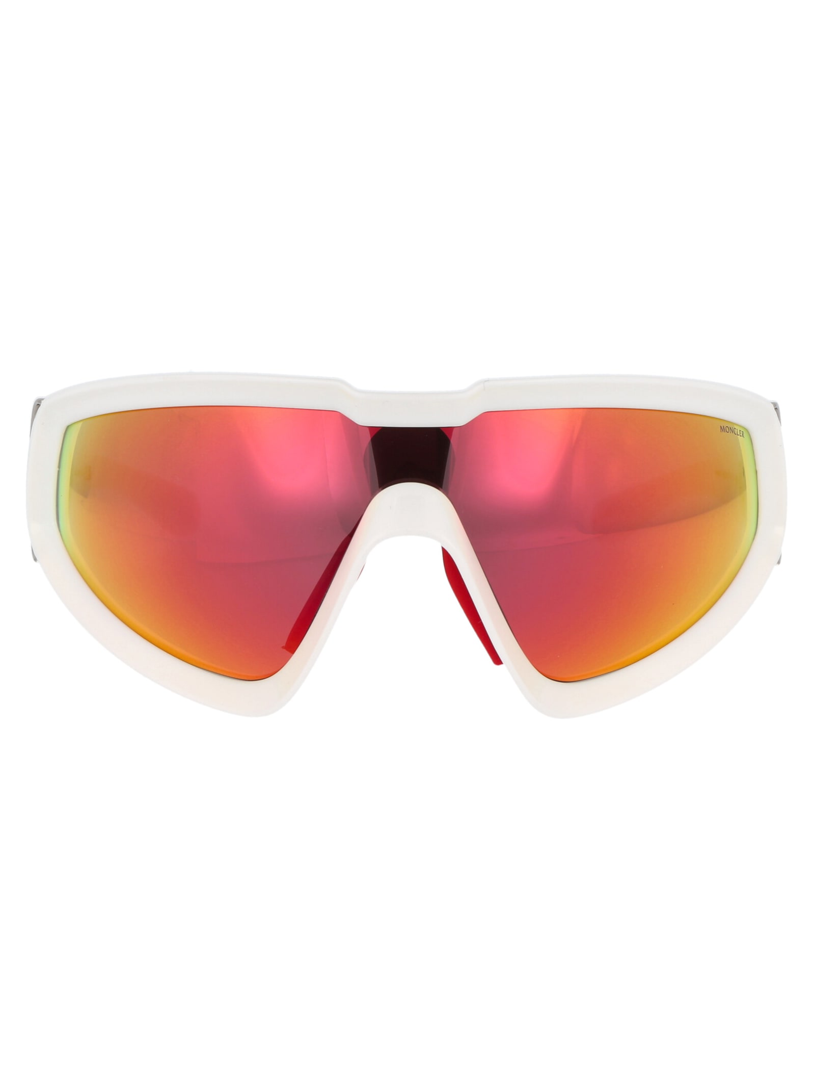 Shop Moncler Ml0249 Sunglasses In 21g White