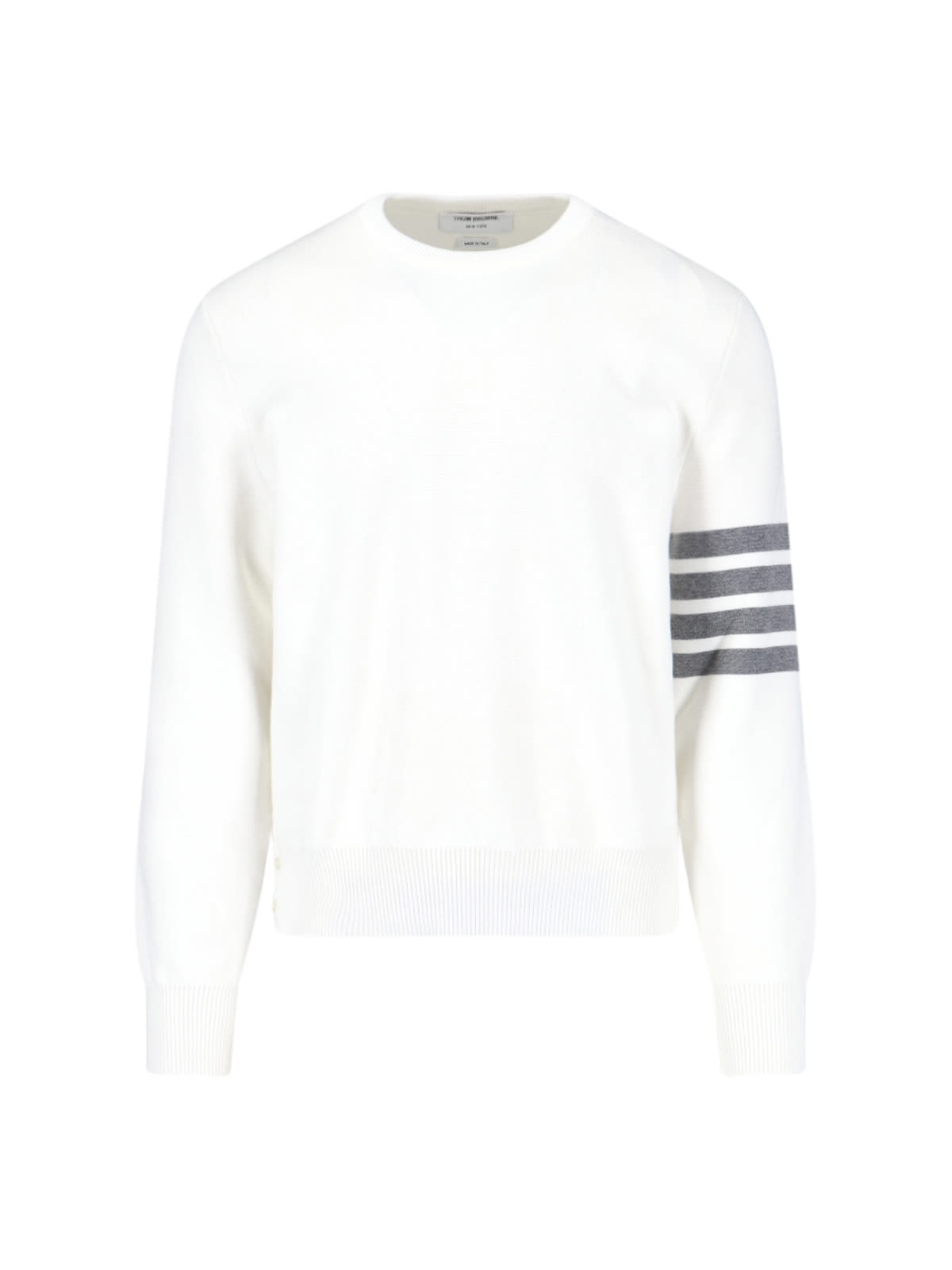 Shop Thom Browne 4-bar Sweater In White