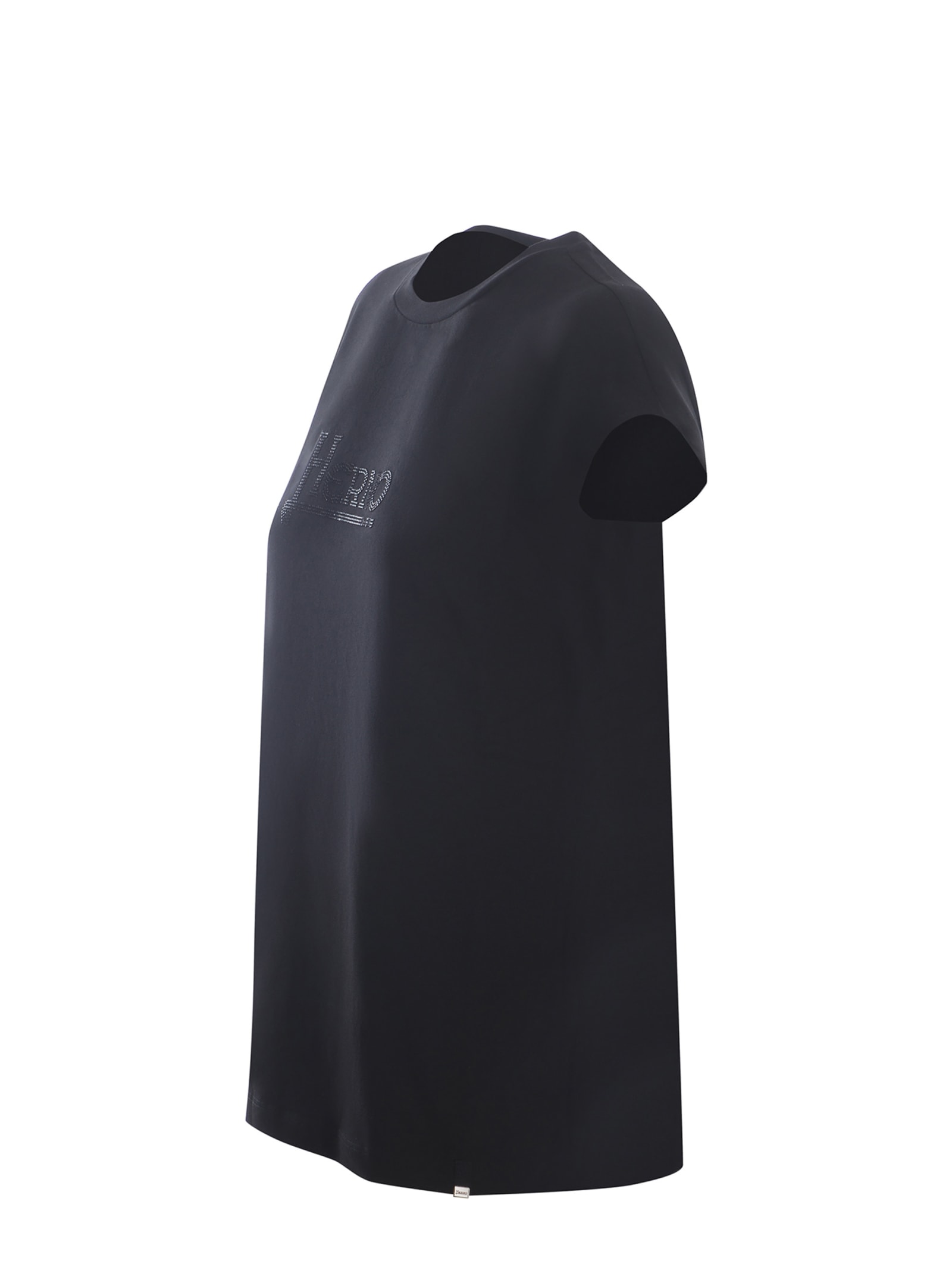 Shop Herno T-shirt  Made Of Cotton Jersey In Nero