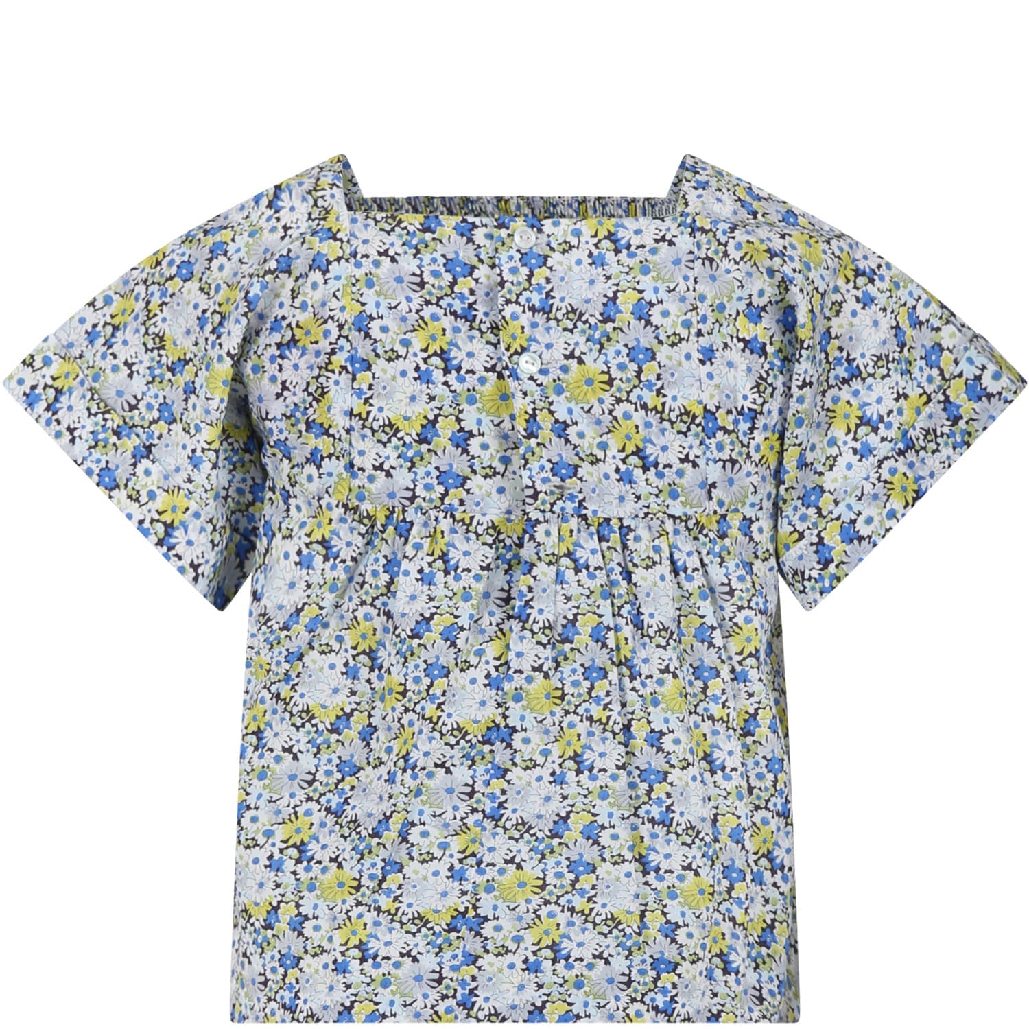 Shop Bonpoint Light Blue For Girl With Floral Print