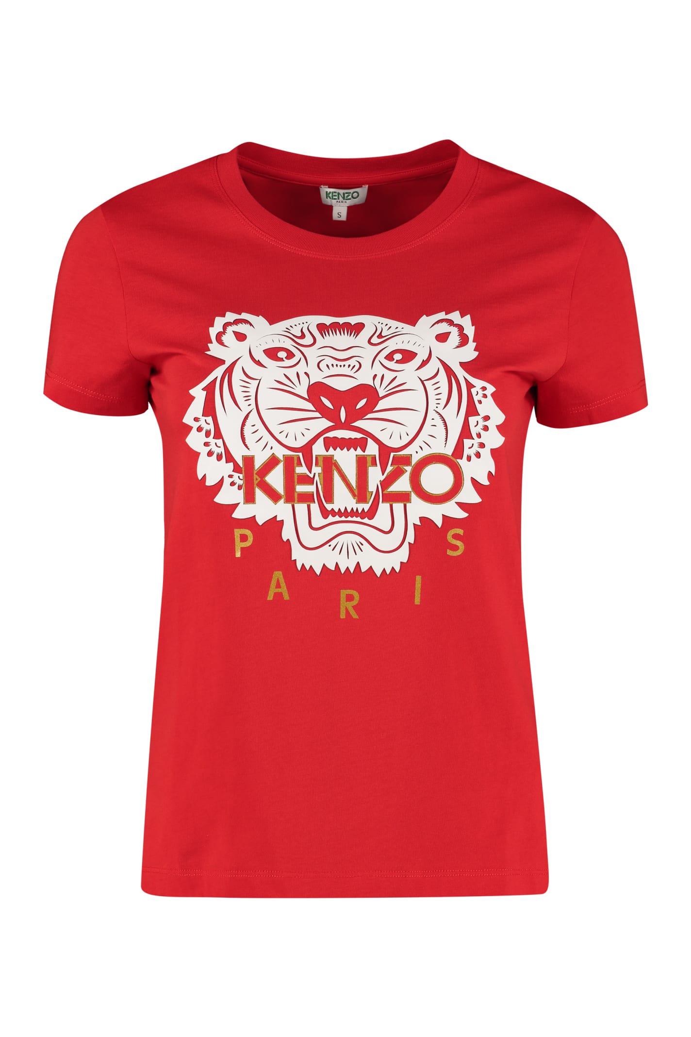 kenzo t shirt red tiger
