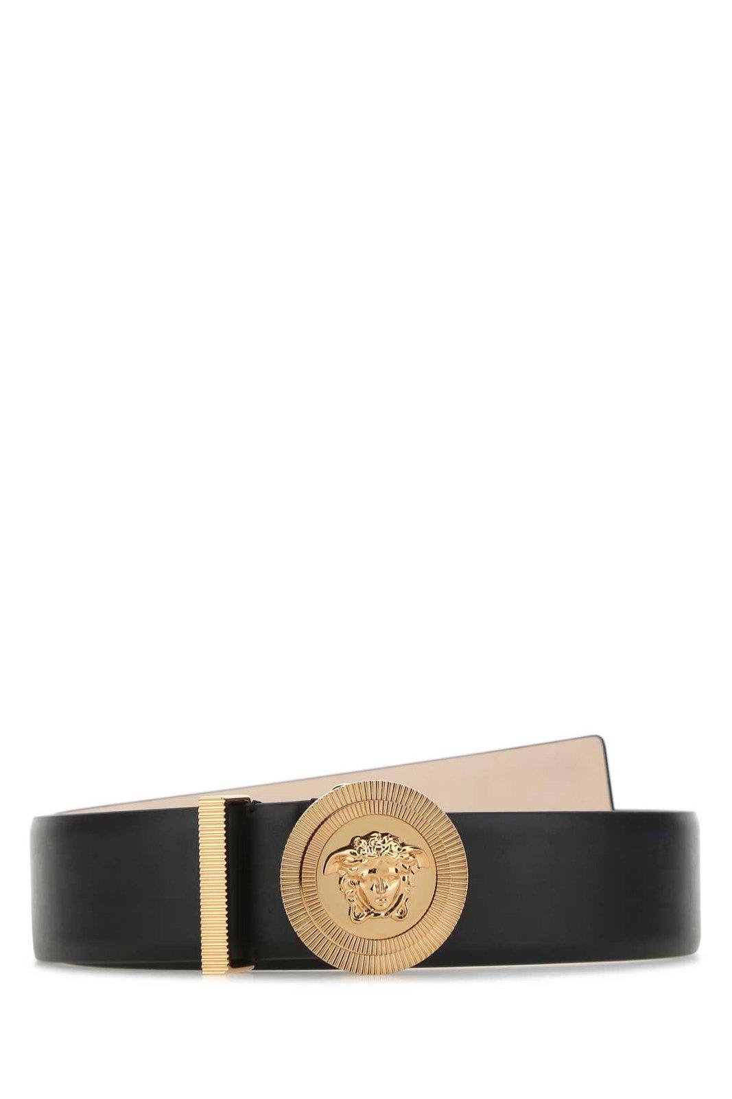 Versace Logo Leather Belt Women's