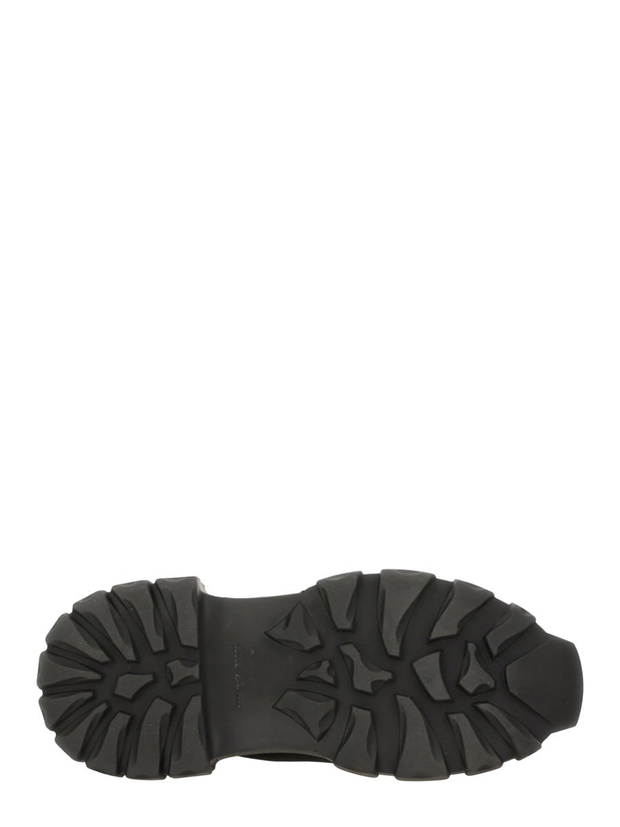 Rick Owens Leather Boot In Black
