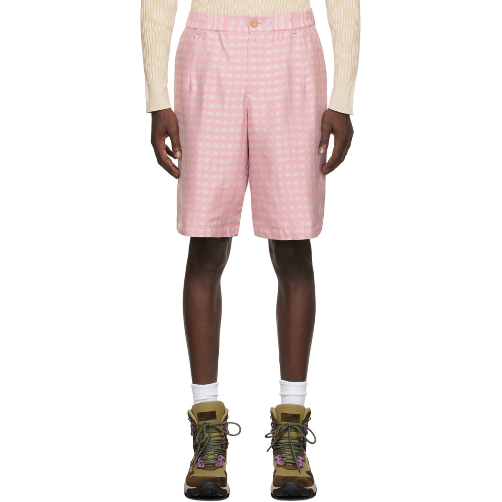 Shop Jacquemus Le Short Gelati Shorts In Pink