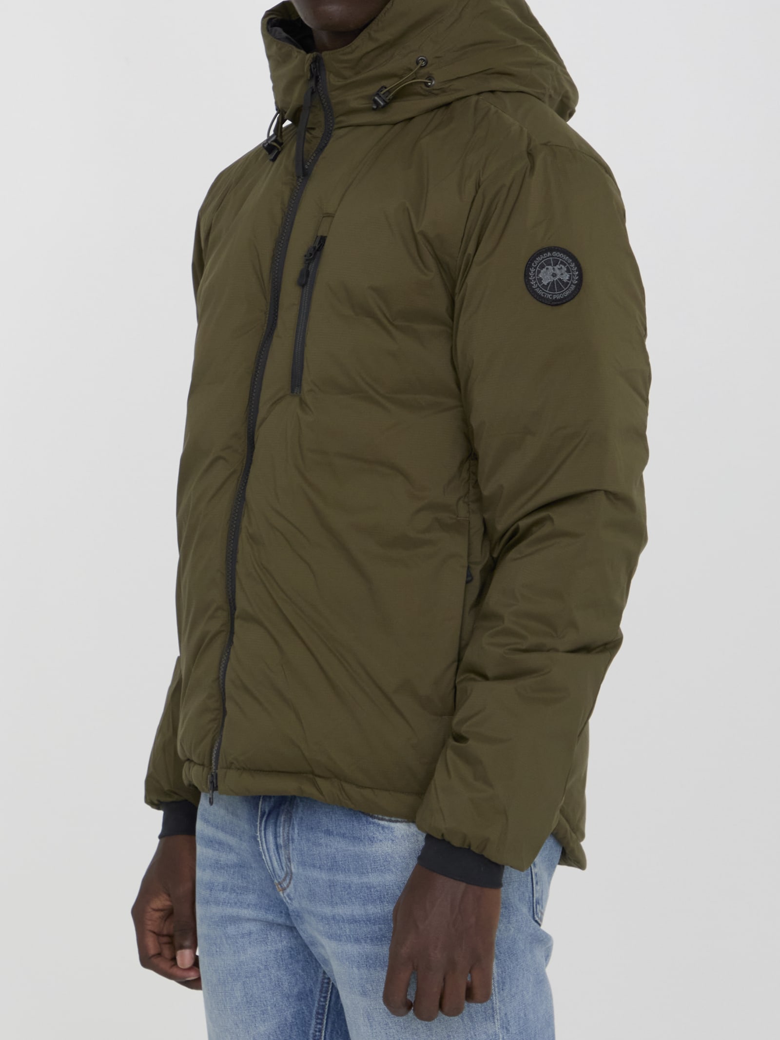 Shop Canada Goose Lodge Hoody Jacket In Green