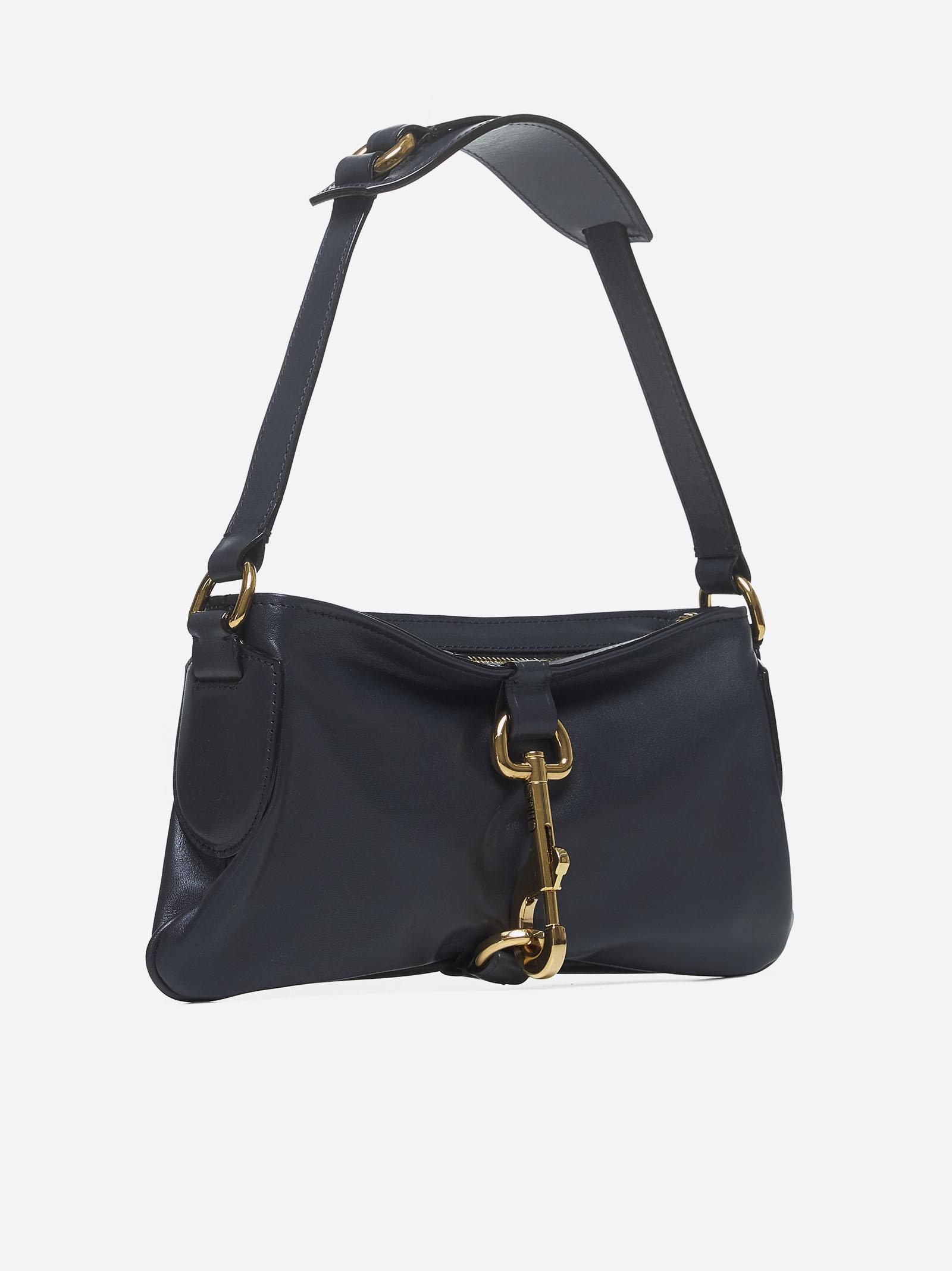 Chloé Kerala 25 Black Shoulder Bag In Navy Blue