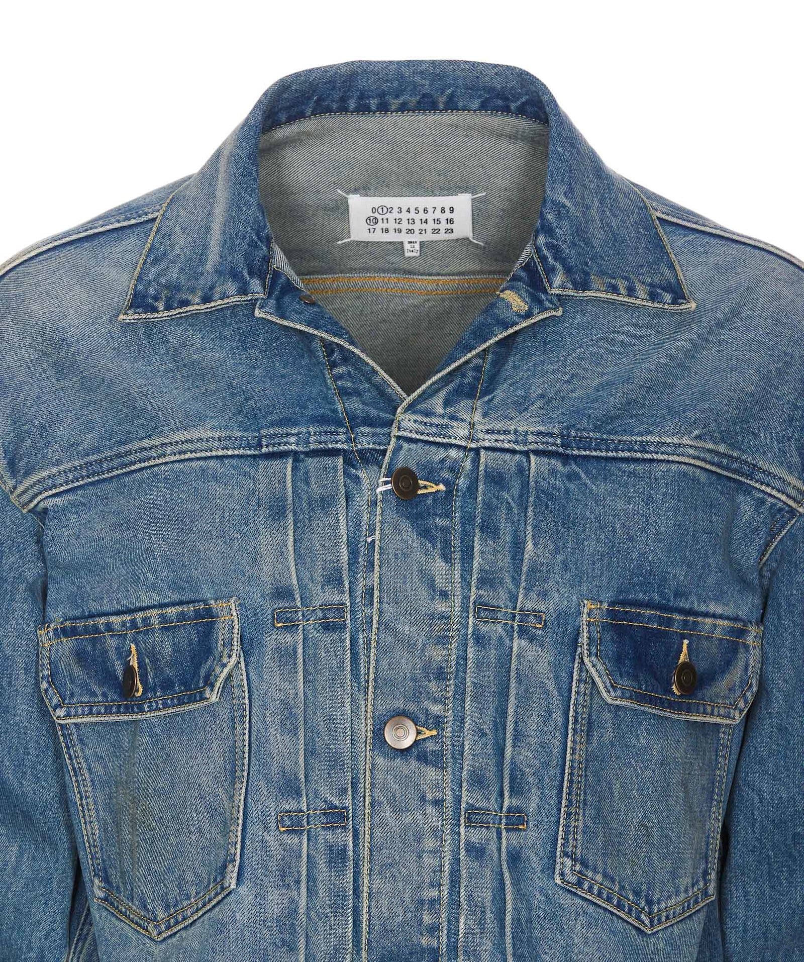 Shop Maison Margiela Denim Jacket In Blue